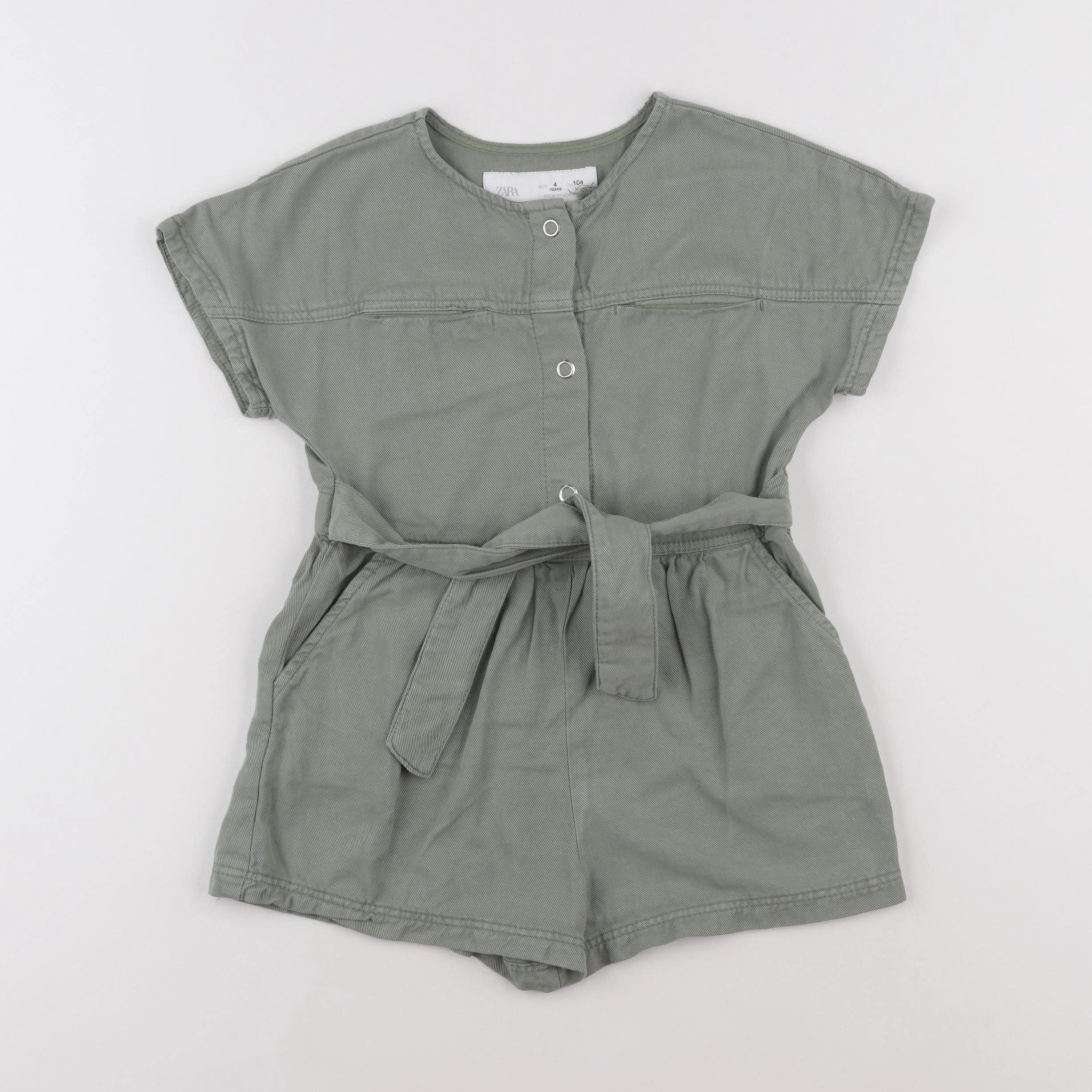 Zara - combinaison vert - 4 ans