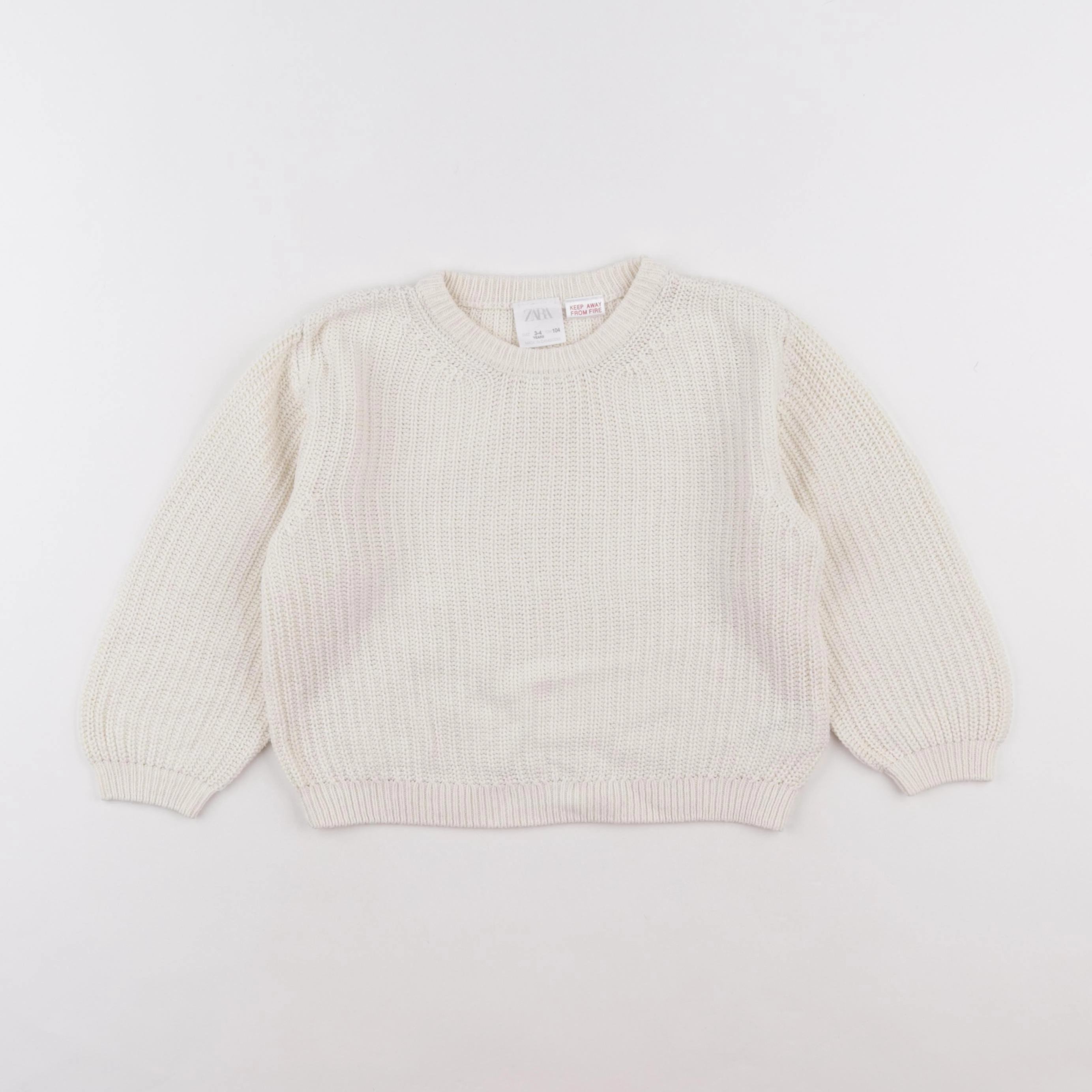 Zara - pull beige - 3/4 ans