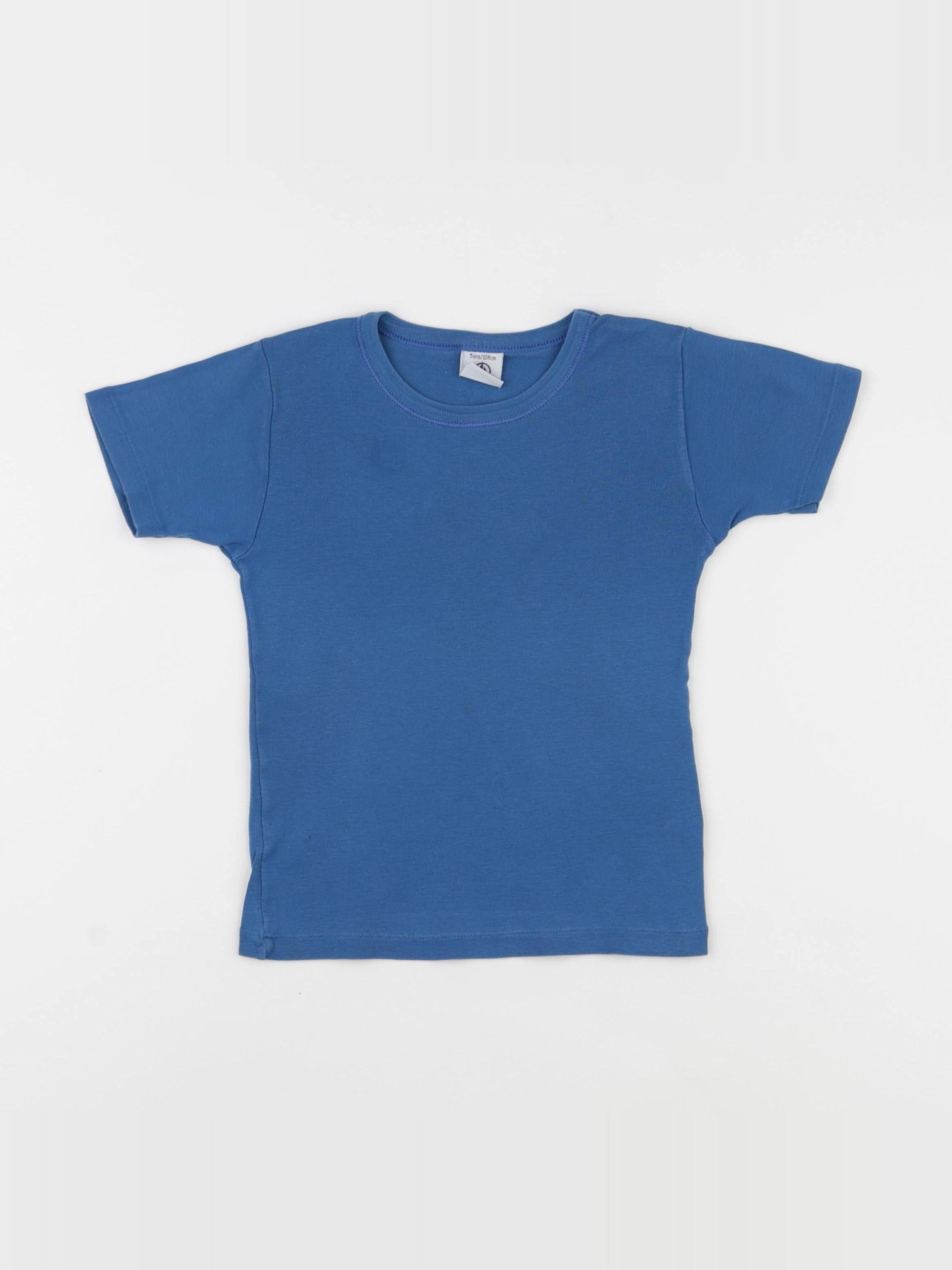 Petit Bateau - maillot de corps bleu - 5 ans