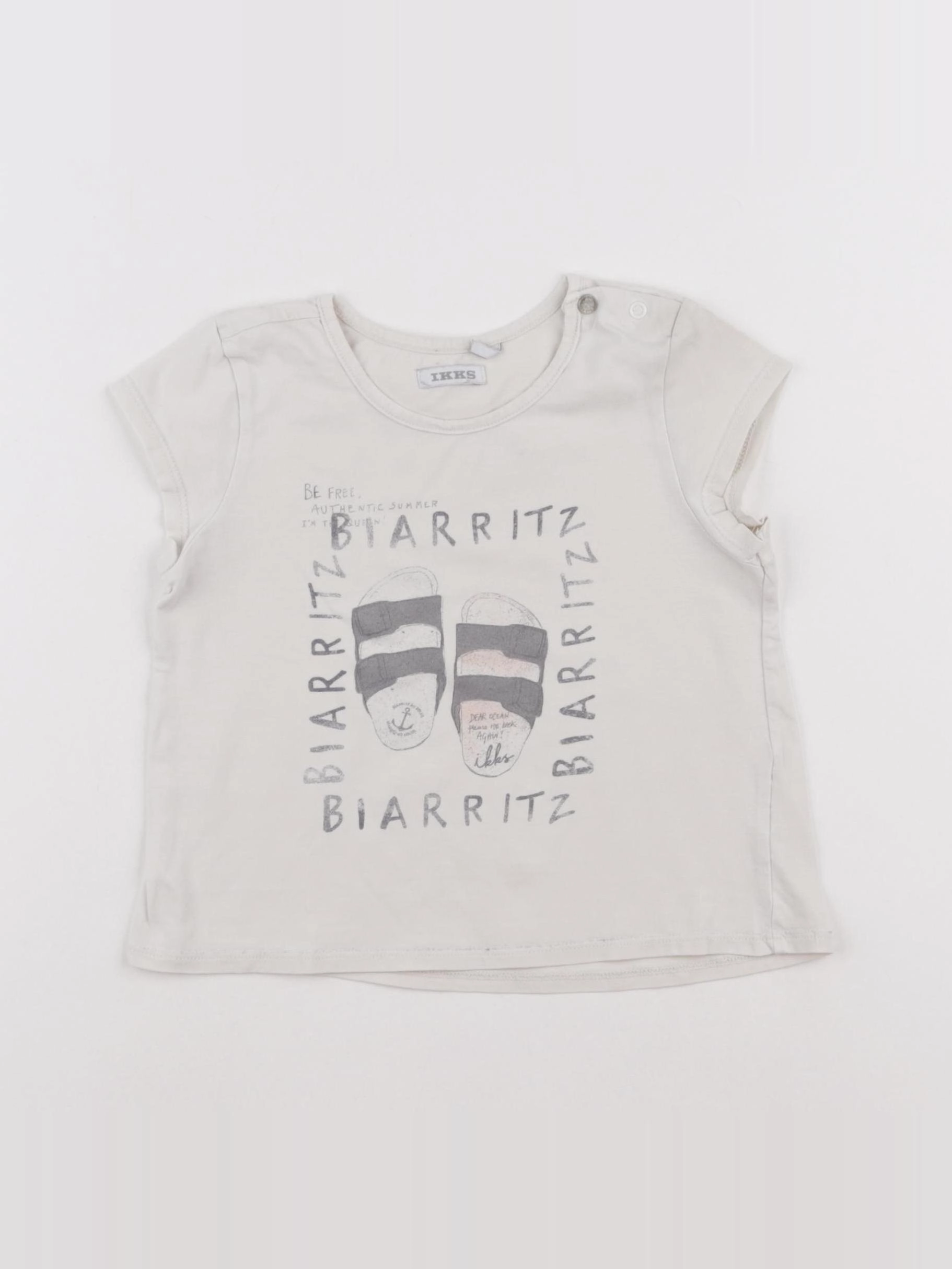 IKKS - tee-shirt beige - 3 ans
