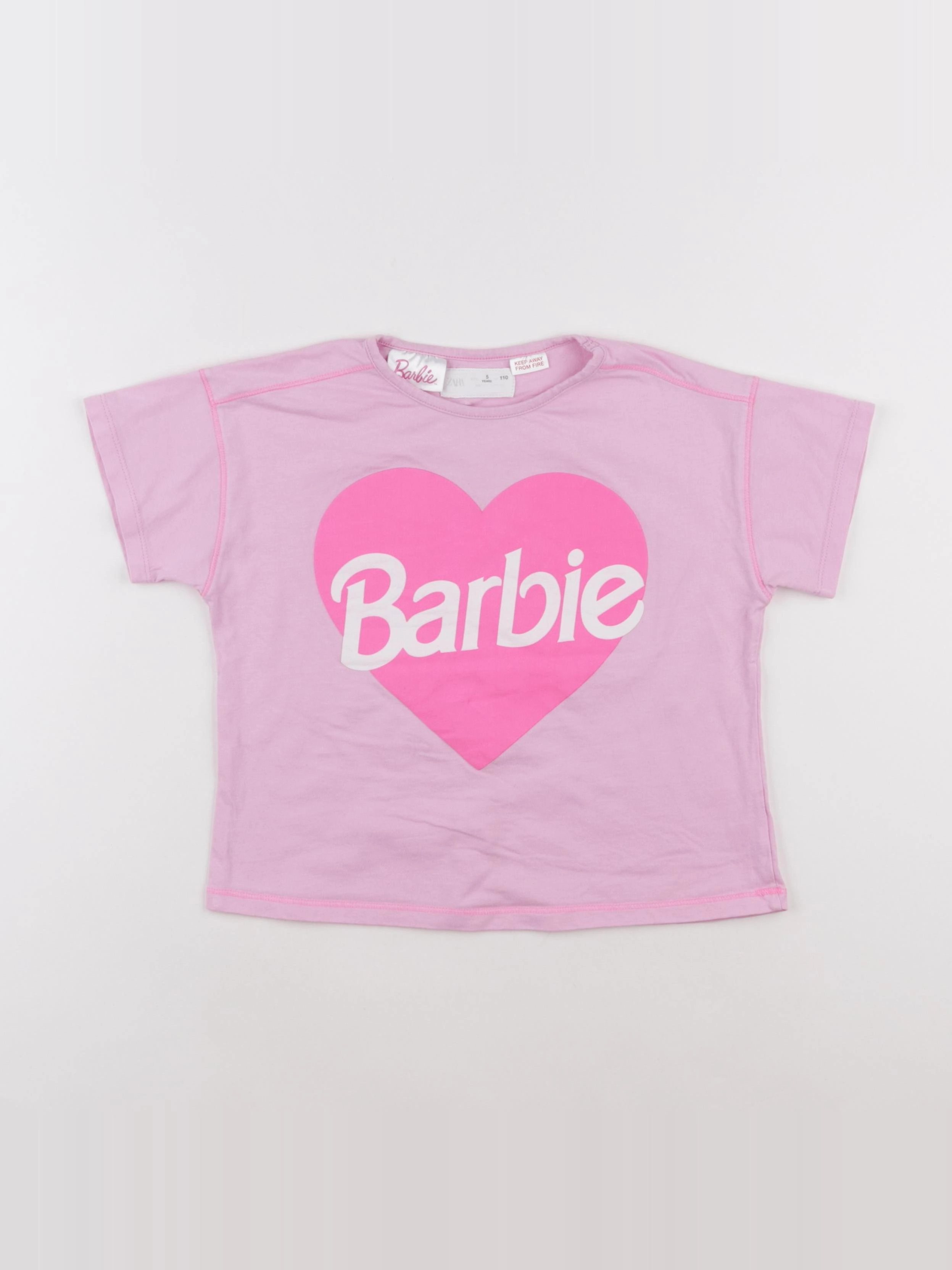 Zara - tee-shirt rose - 5 ans