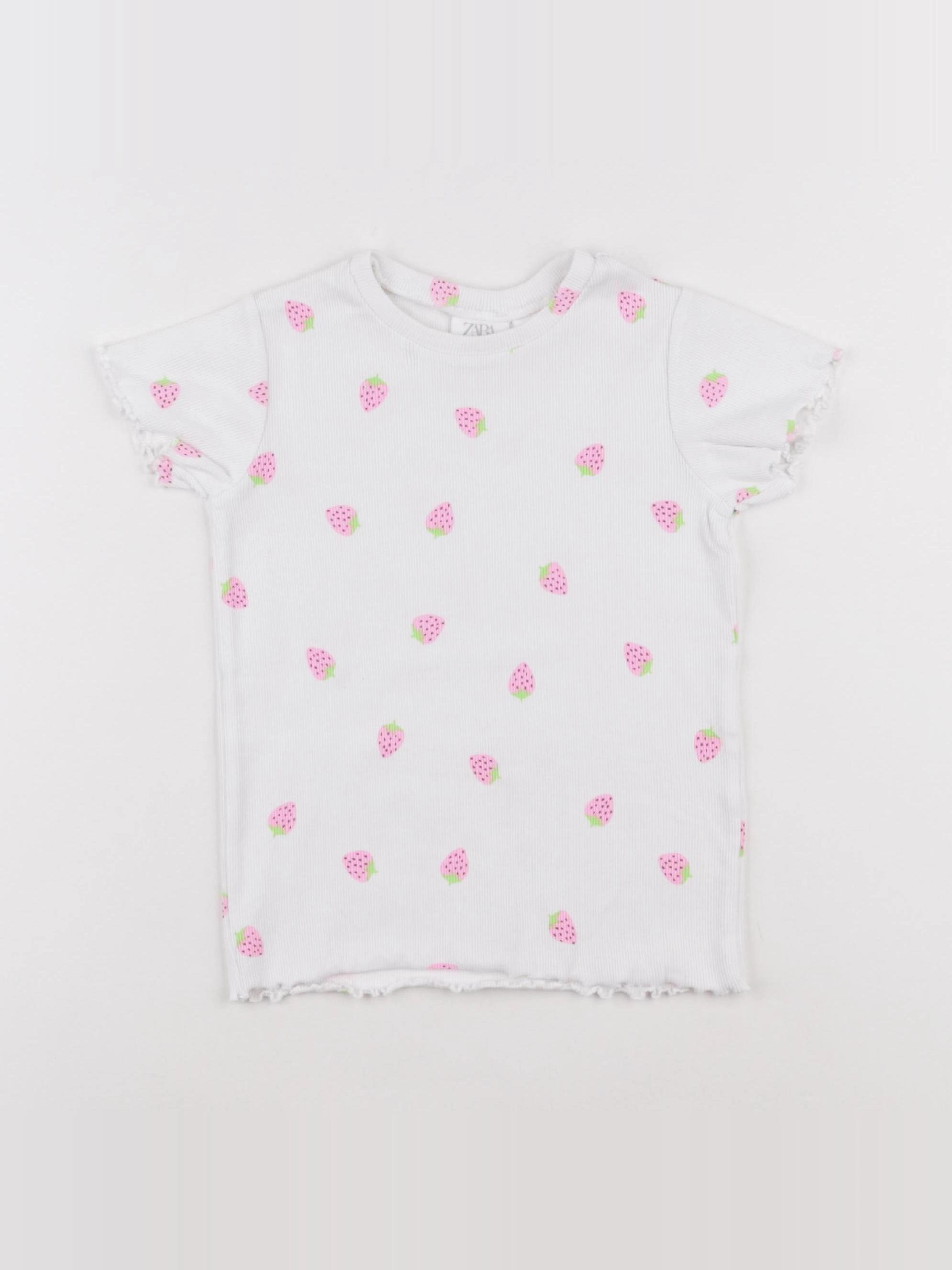 Zara - tee-shirt rose - 4/5 ans