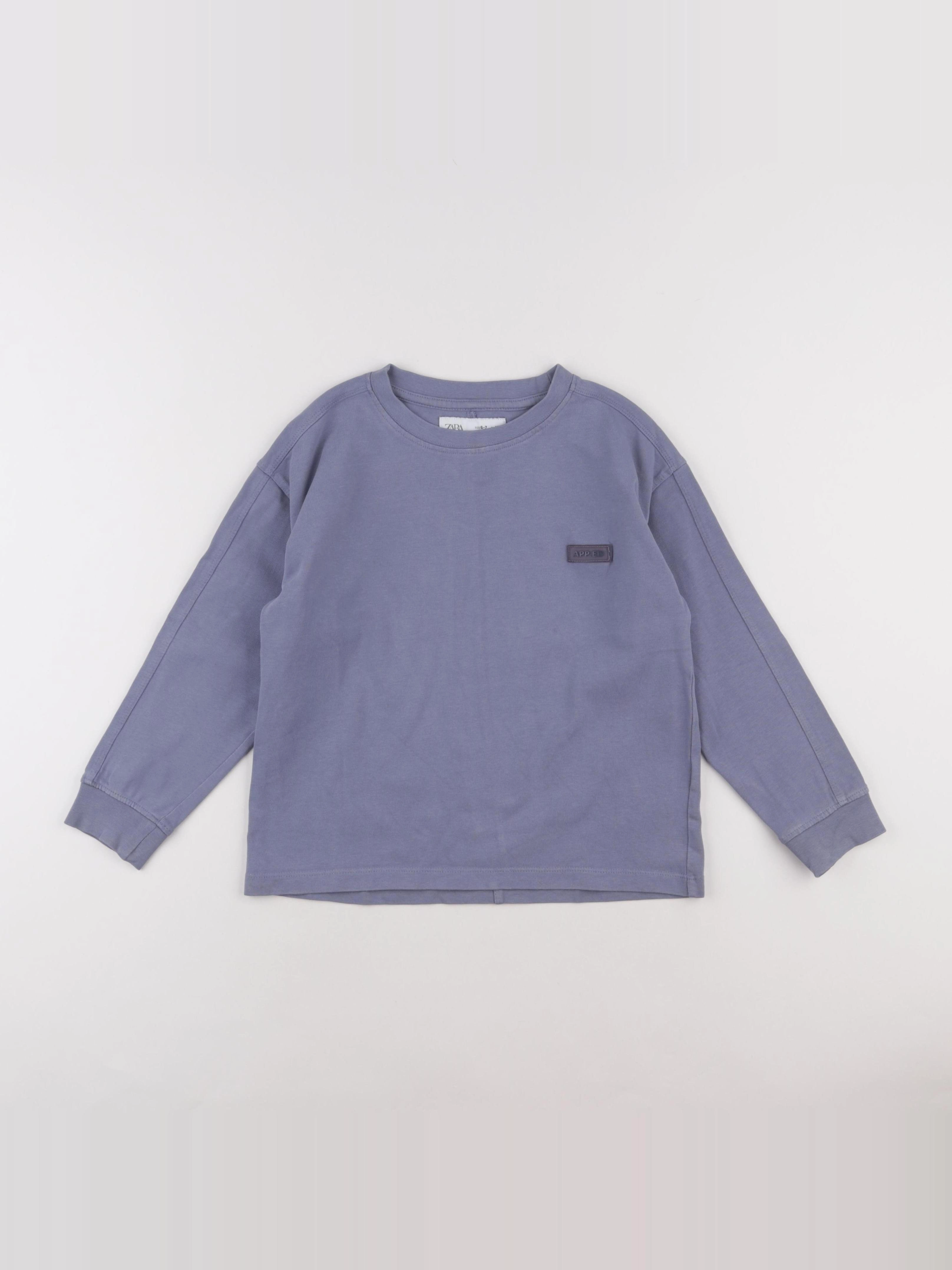 Zara - sweat bleu - 6/7 ans