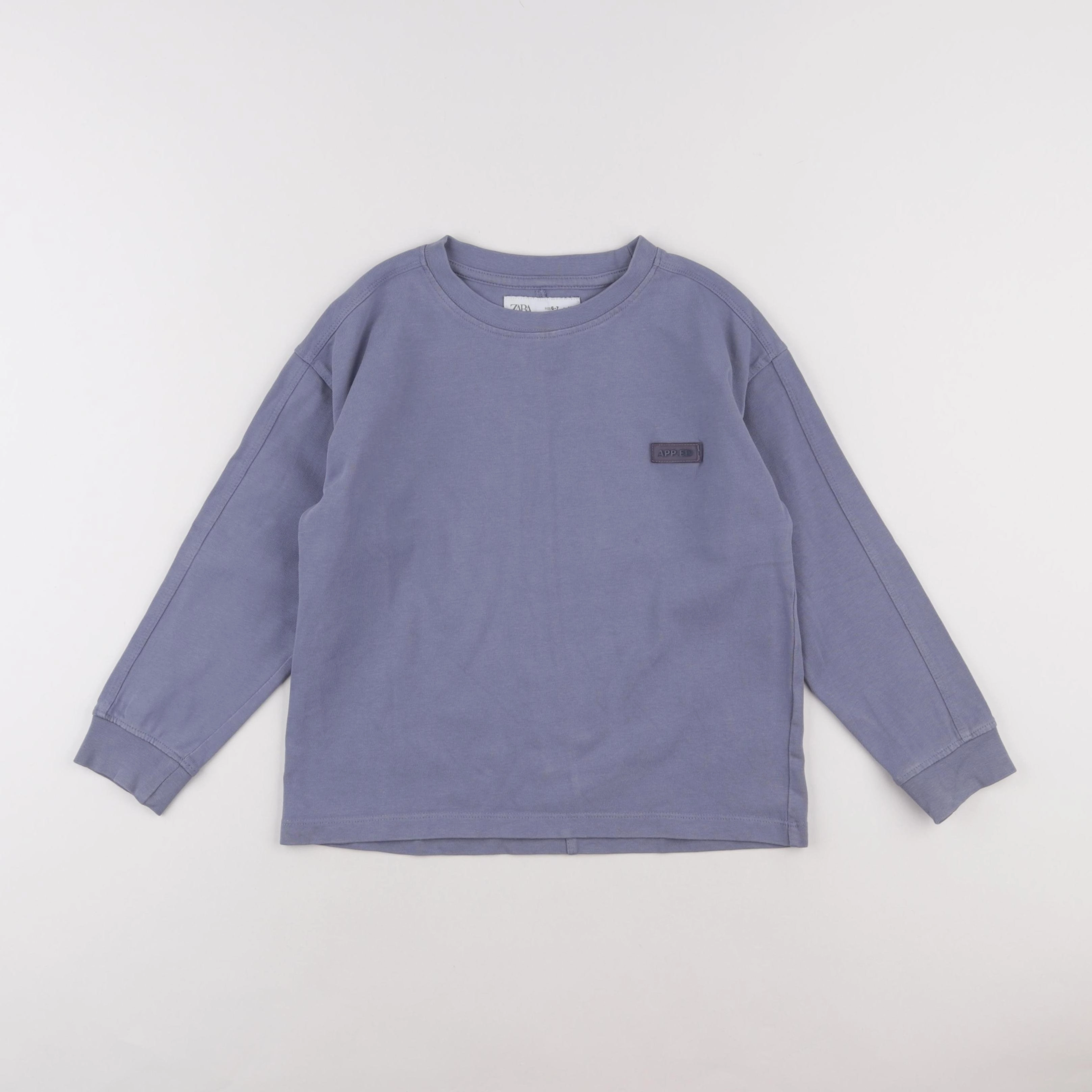 Zara - sweat bleu - 6/7 ans