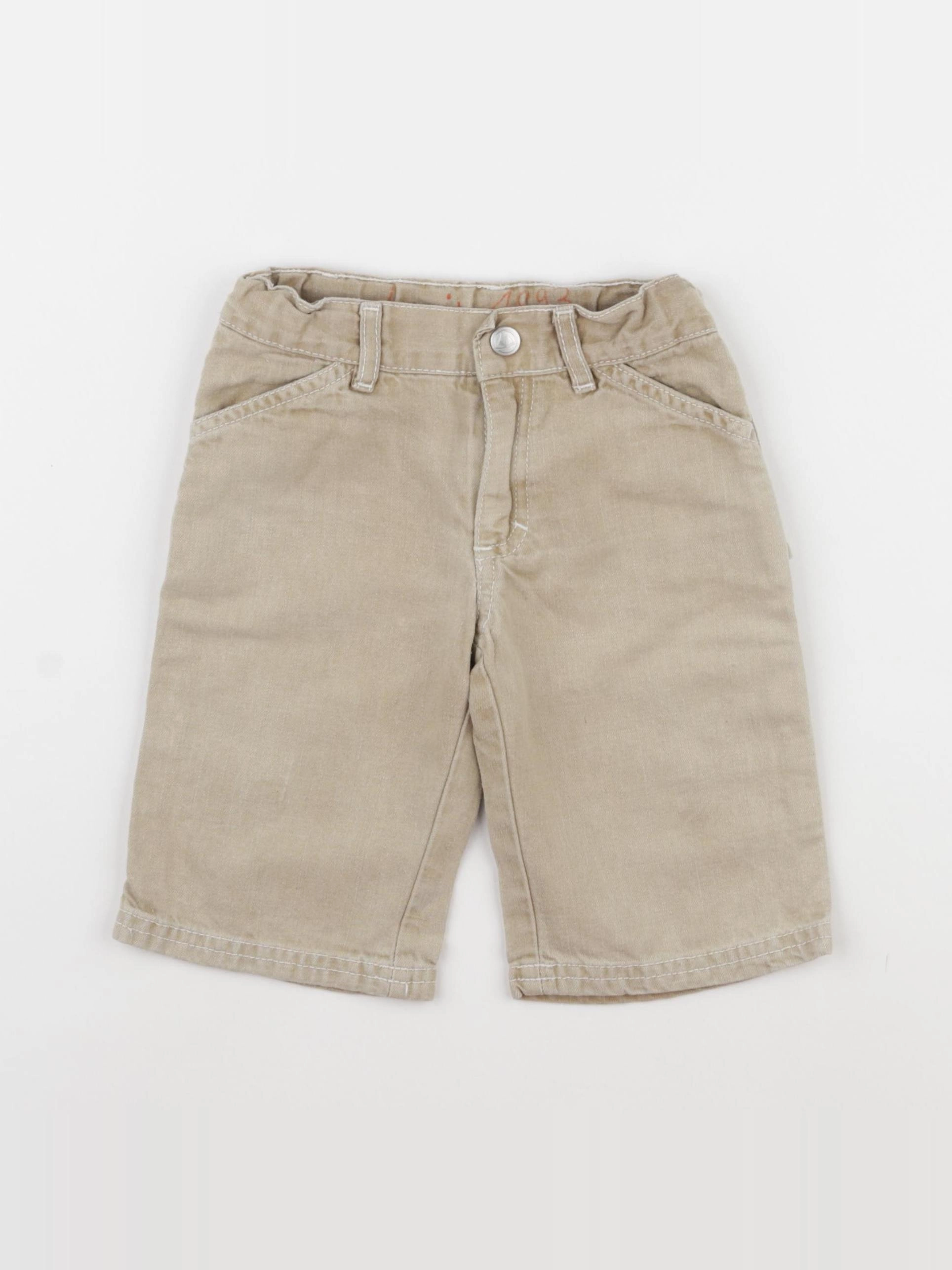 Petit Bateau - short marron - 2 ans