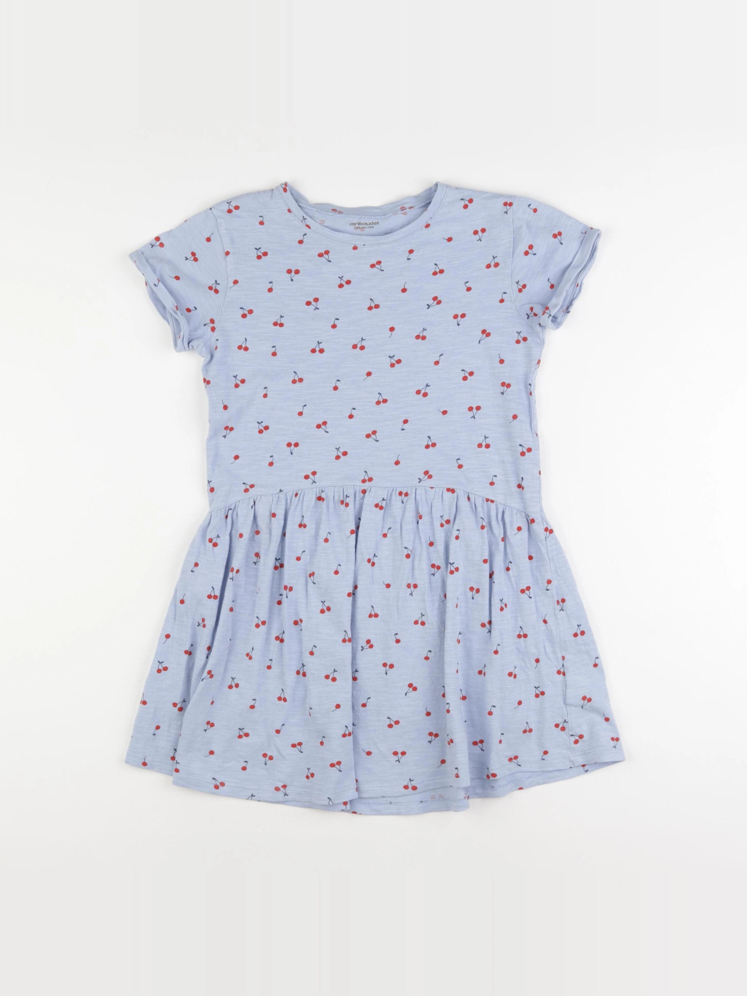 Vertbaudet - robe bleu, rouge - 10 ans