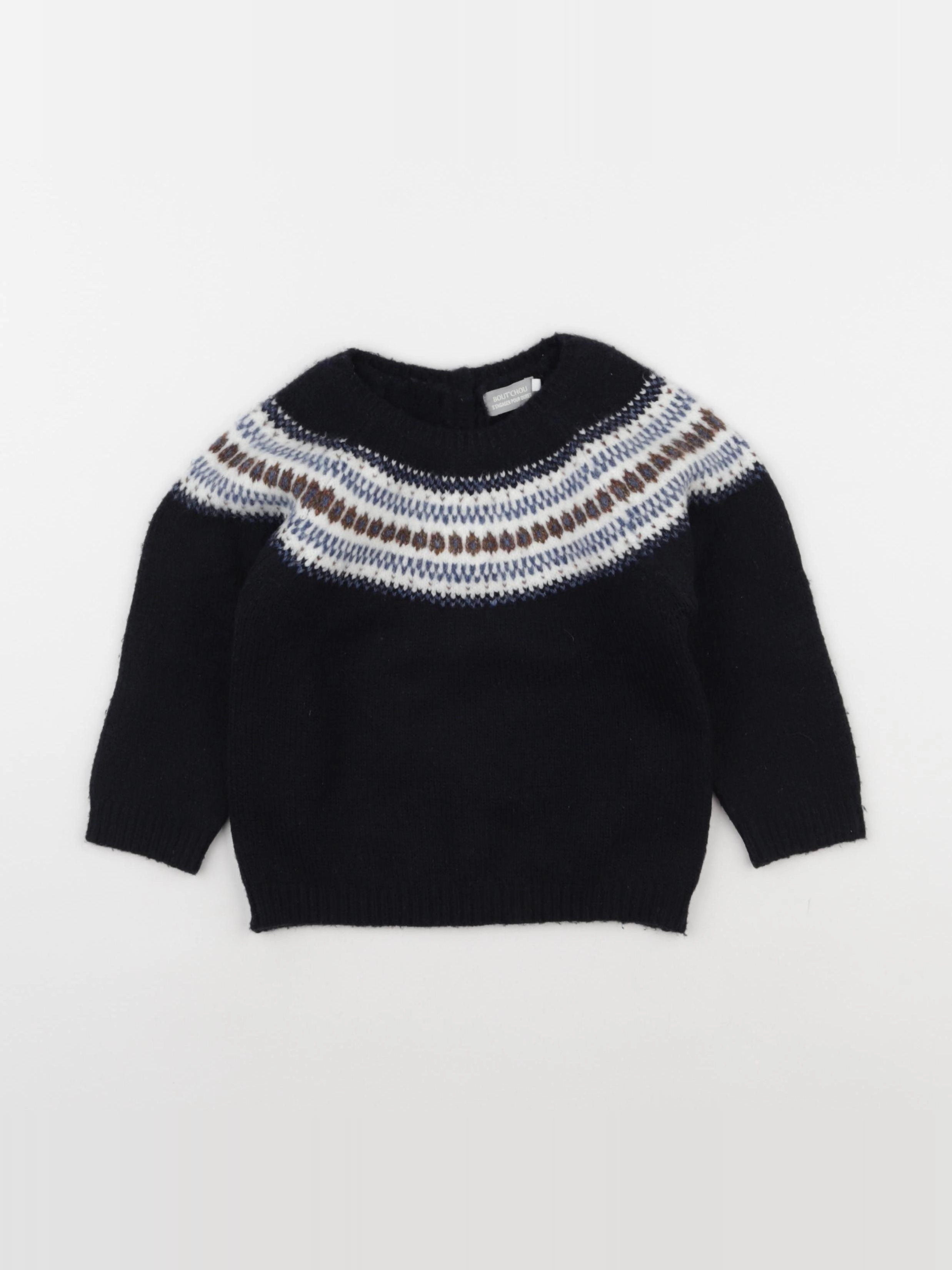 Boutchou - pull bleu - 36 mois