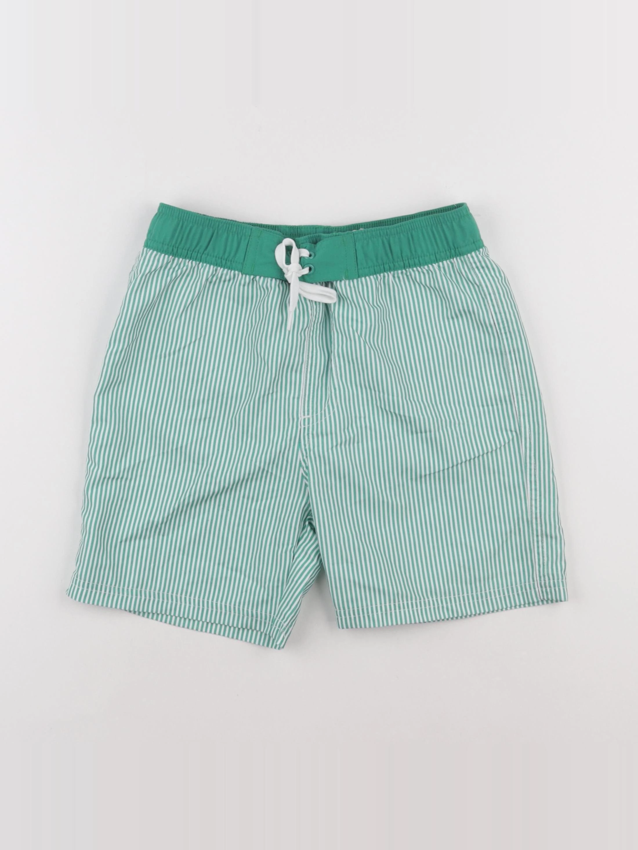 Monoprix - maillot de bain blanc, vert - 10 ans