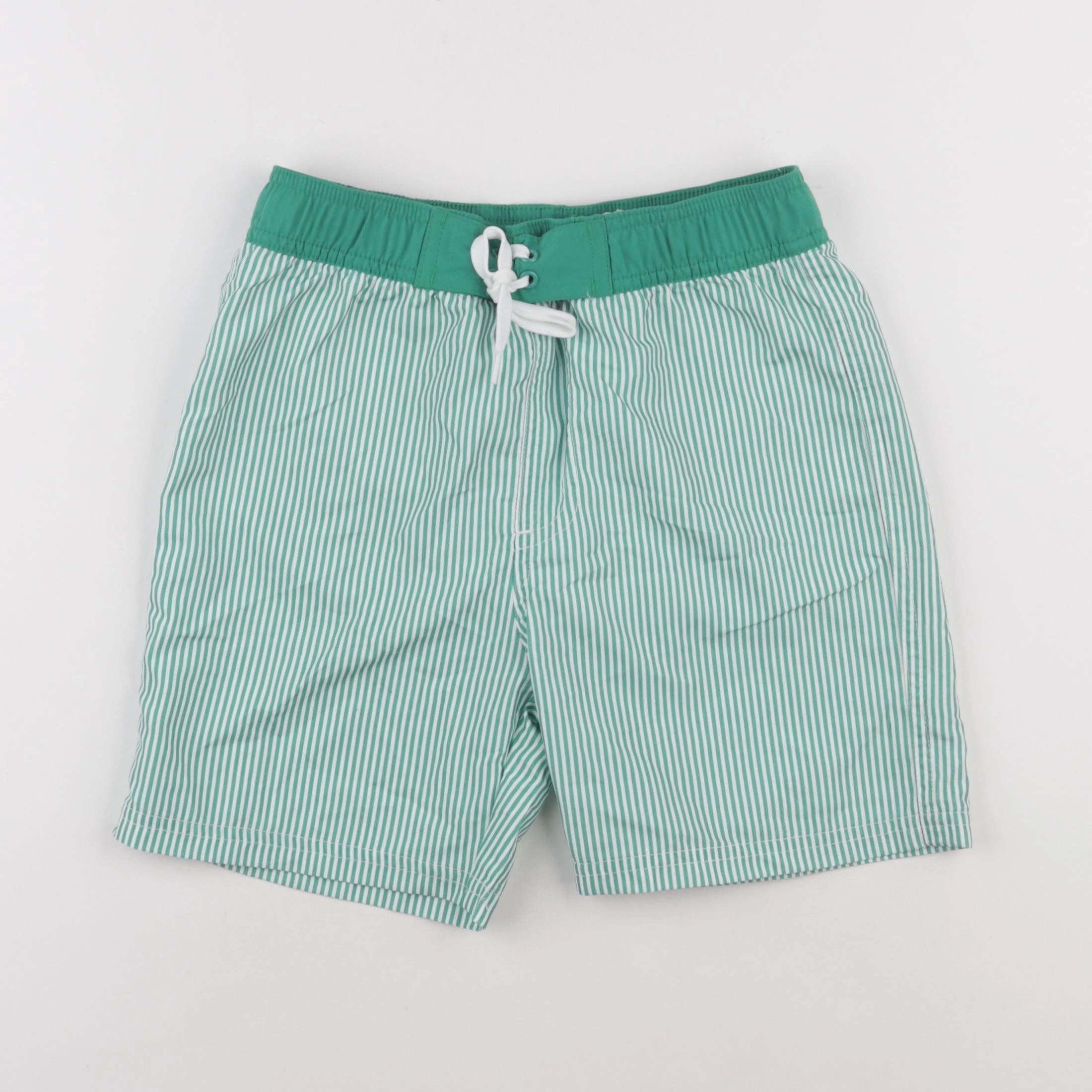 Monoprix - maillot de bain blanc, vert - 10 ans