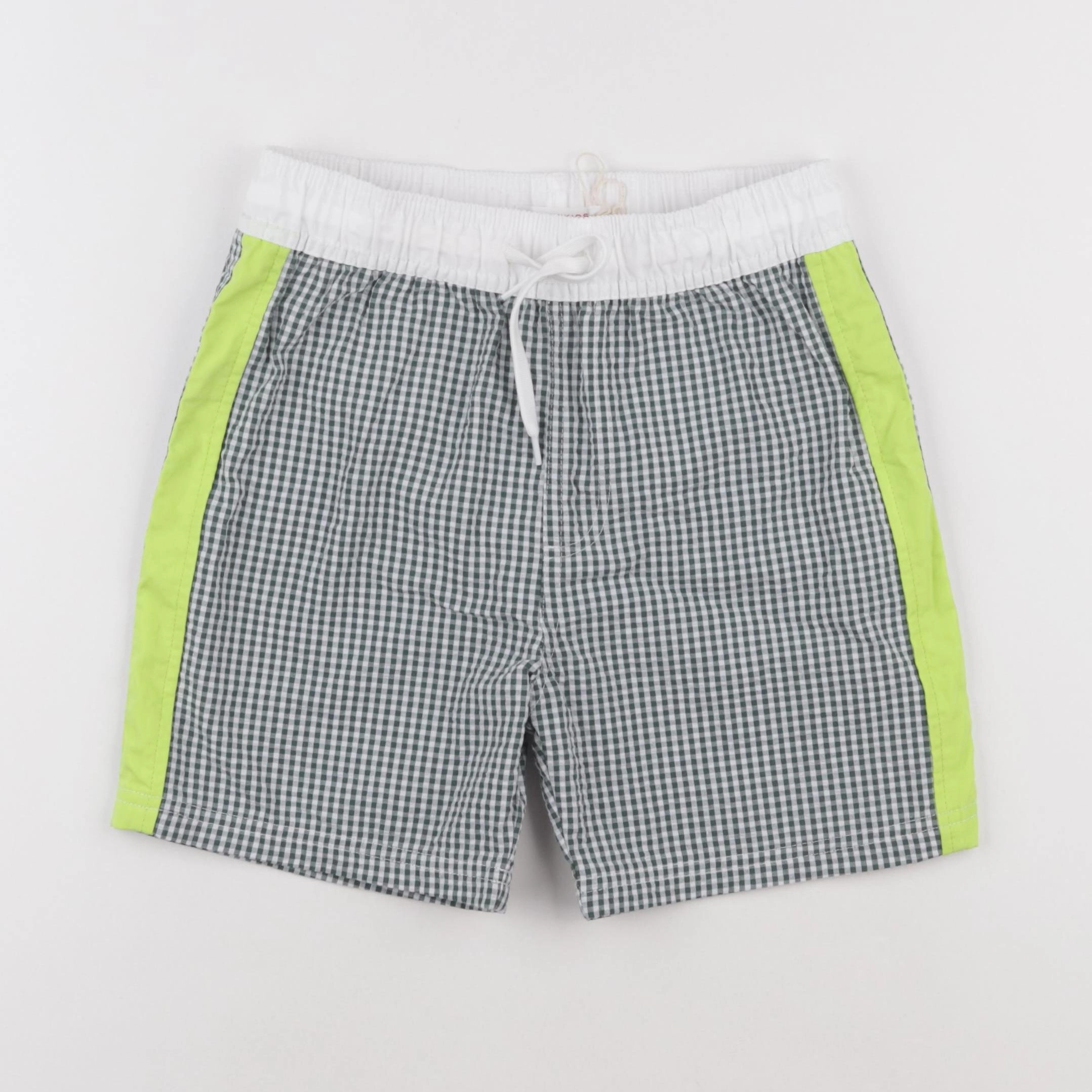 Monoprix - maillot de bain blanc, vert - 10 ans