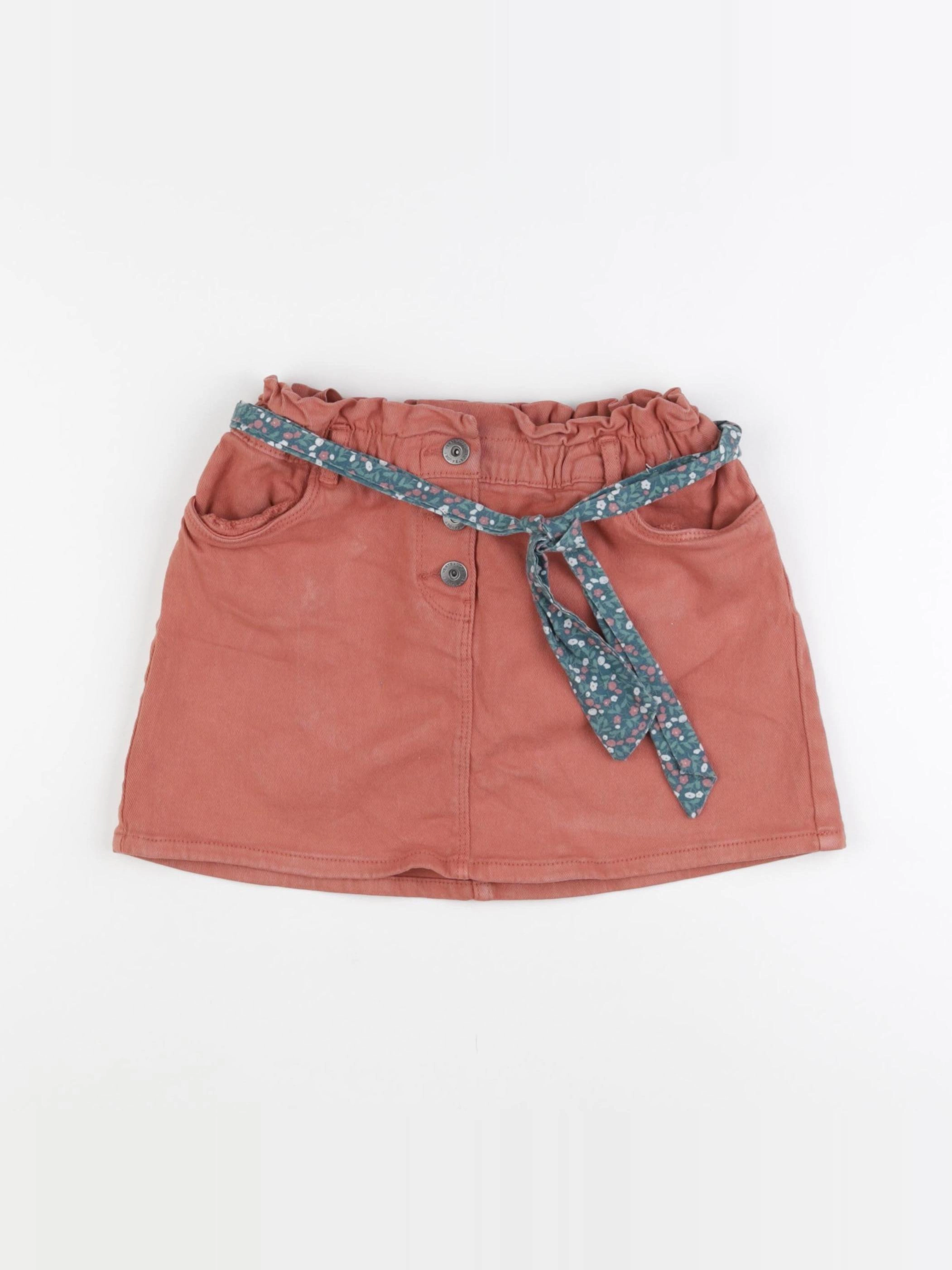 Vertbaudet - jupe orange - 10 ans