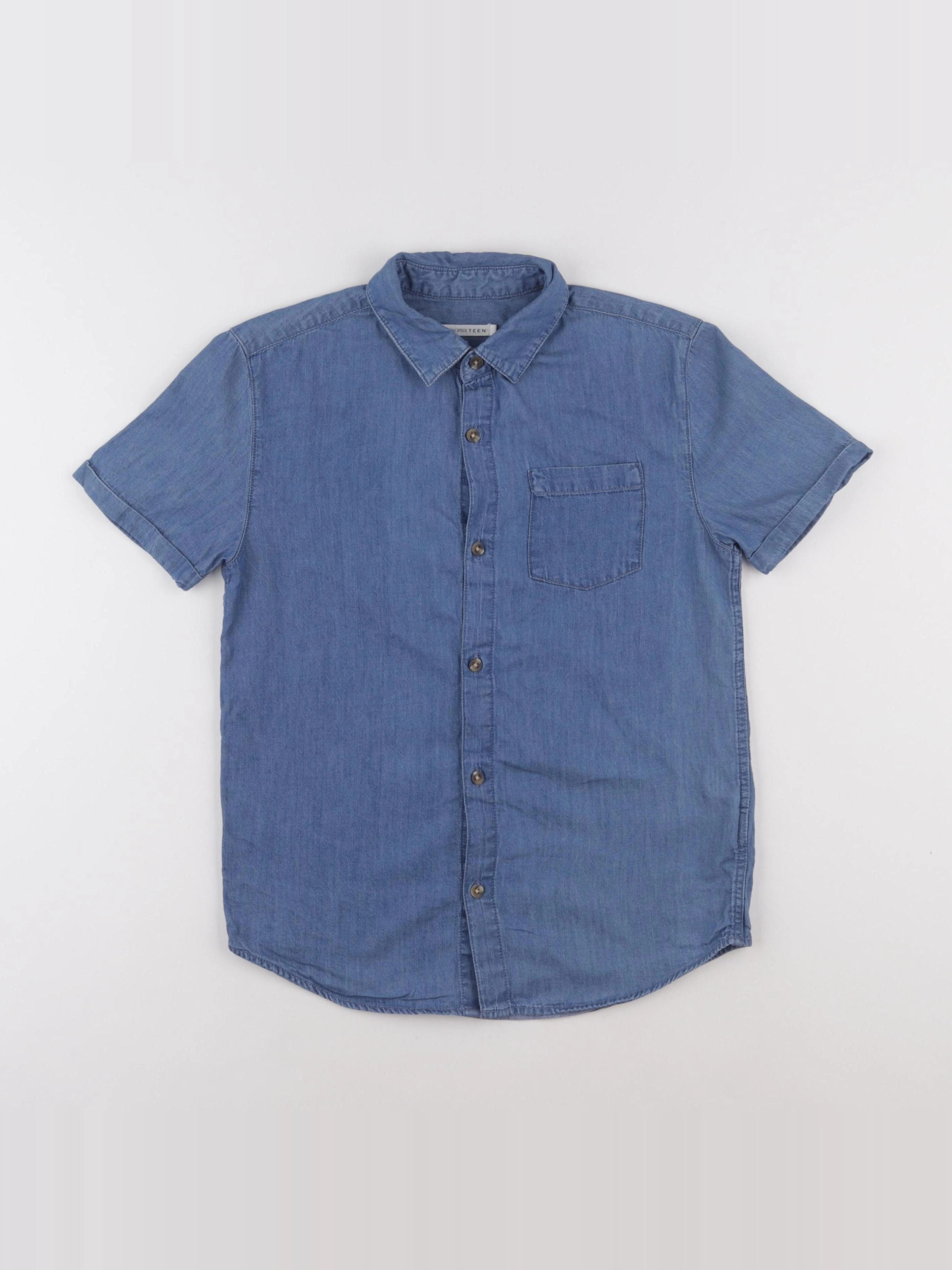 Monoprix - chemise bleu - 10 ans