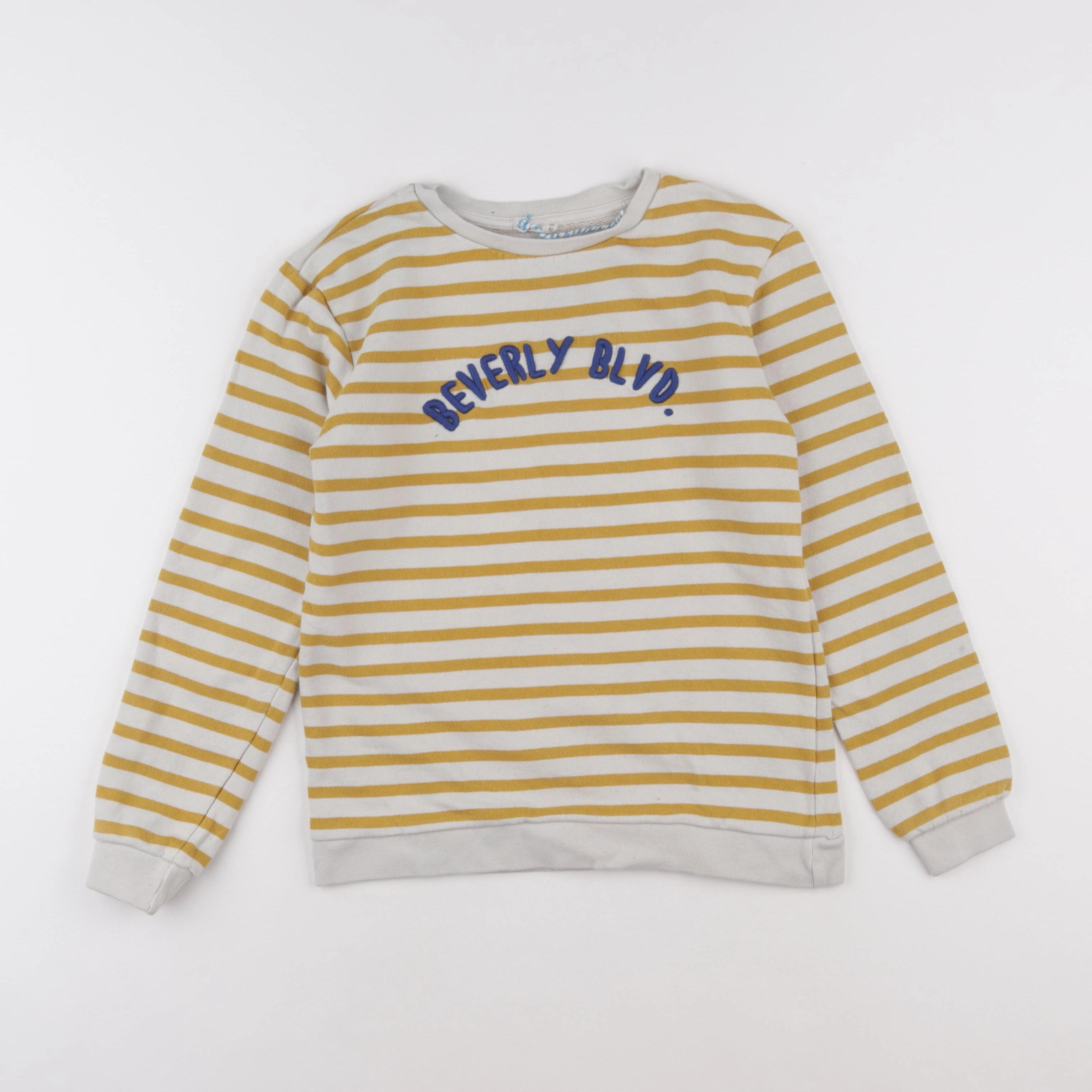 Little Cigogne - sweat beige, jaune - 12 ans
