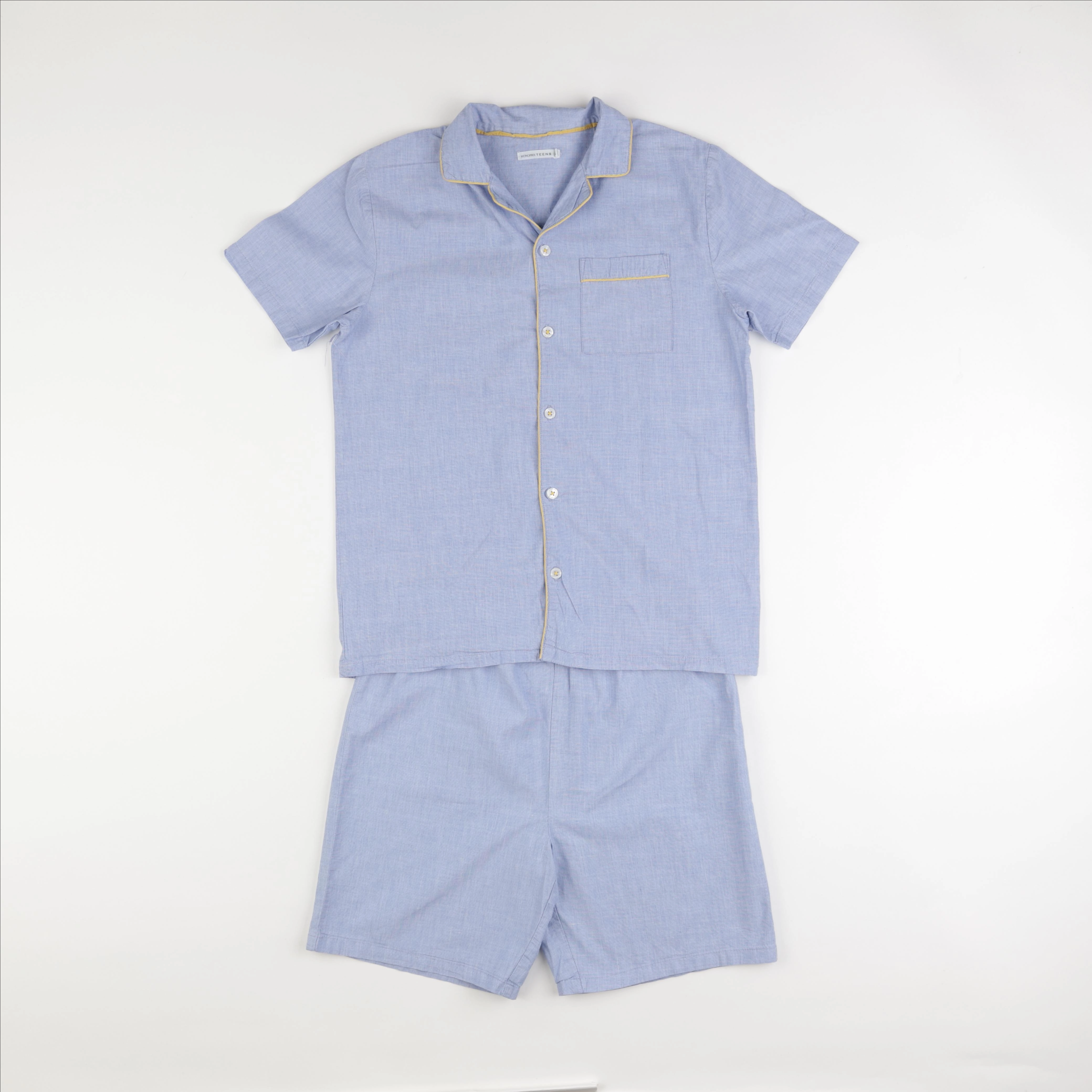 Monoprix - pyjama coton bleu - 14 ans