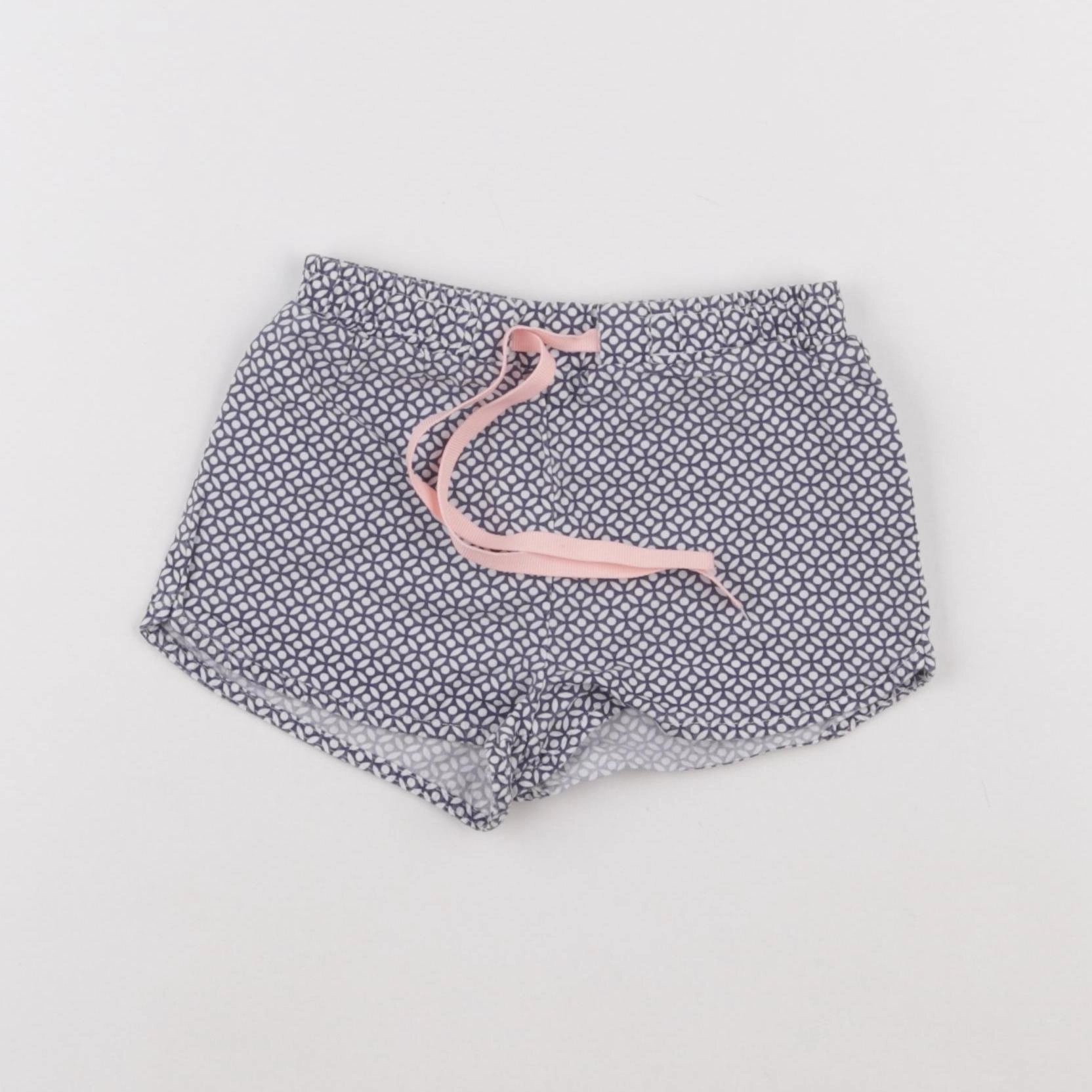 Okaidi - short bleu, blanc - 3 ans