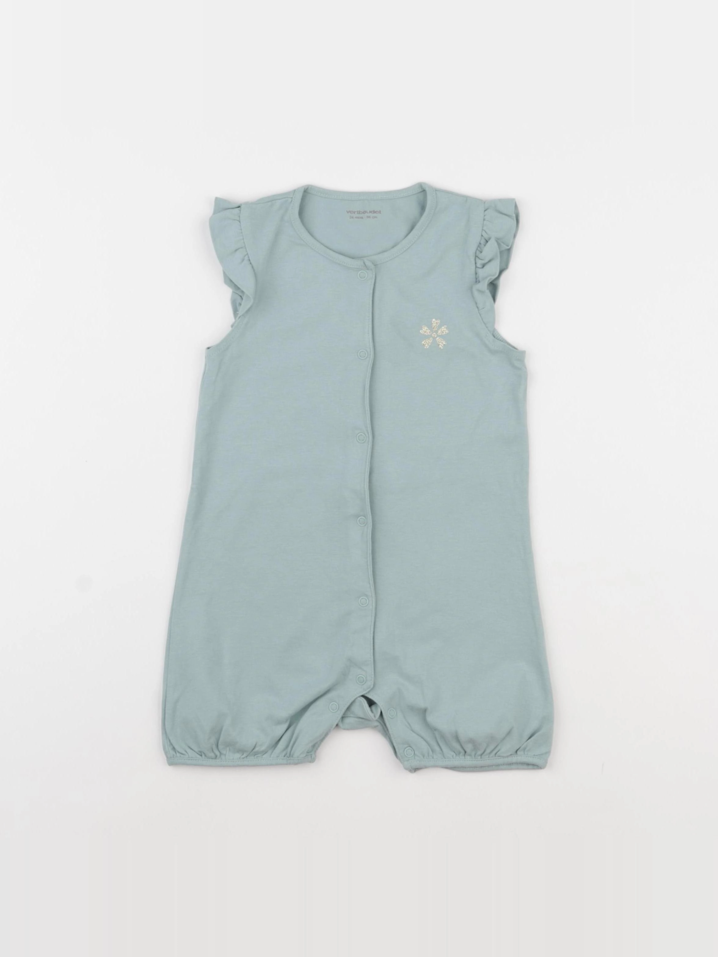 Vertbaudet - pyjama coton bleu - 24 mois