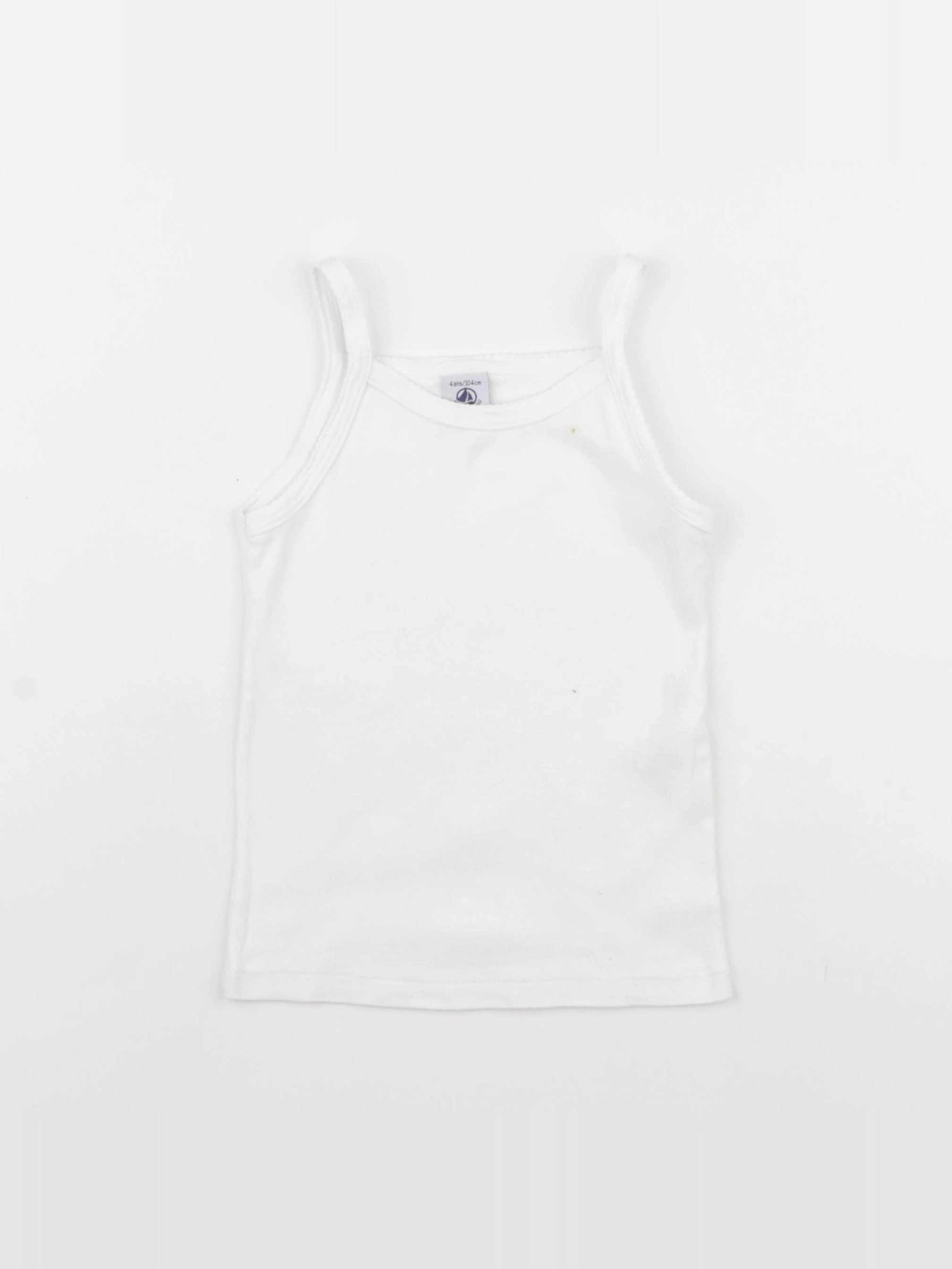 Petit Bateau - maillot de corps blanc - 4 ans