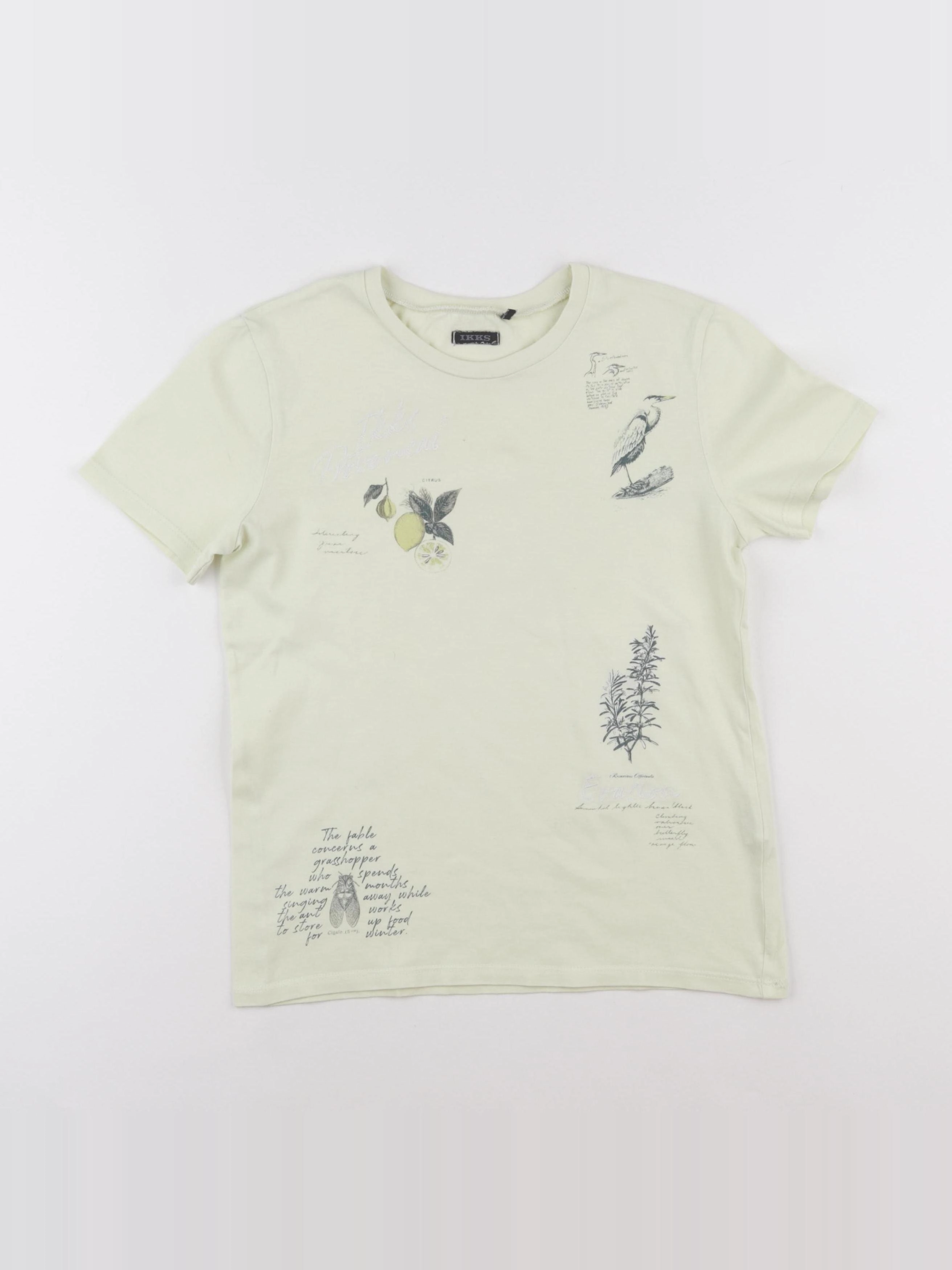 IKKS - tee-shirt jaune - 10 ans