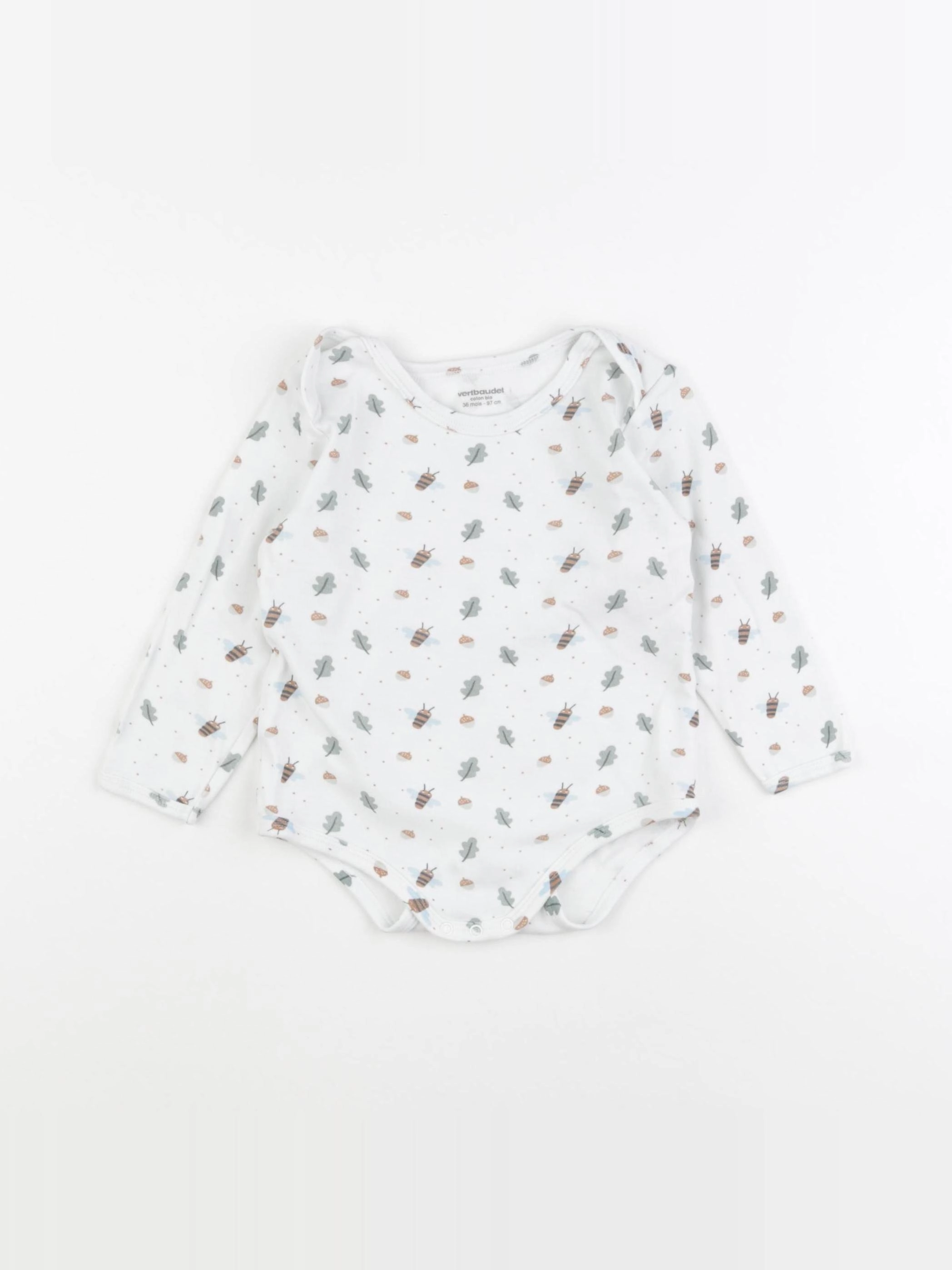 Vertbaudet - body blanc - 36 mois