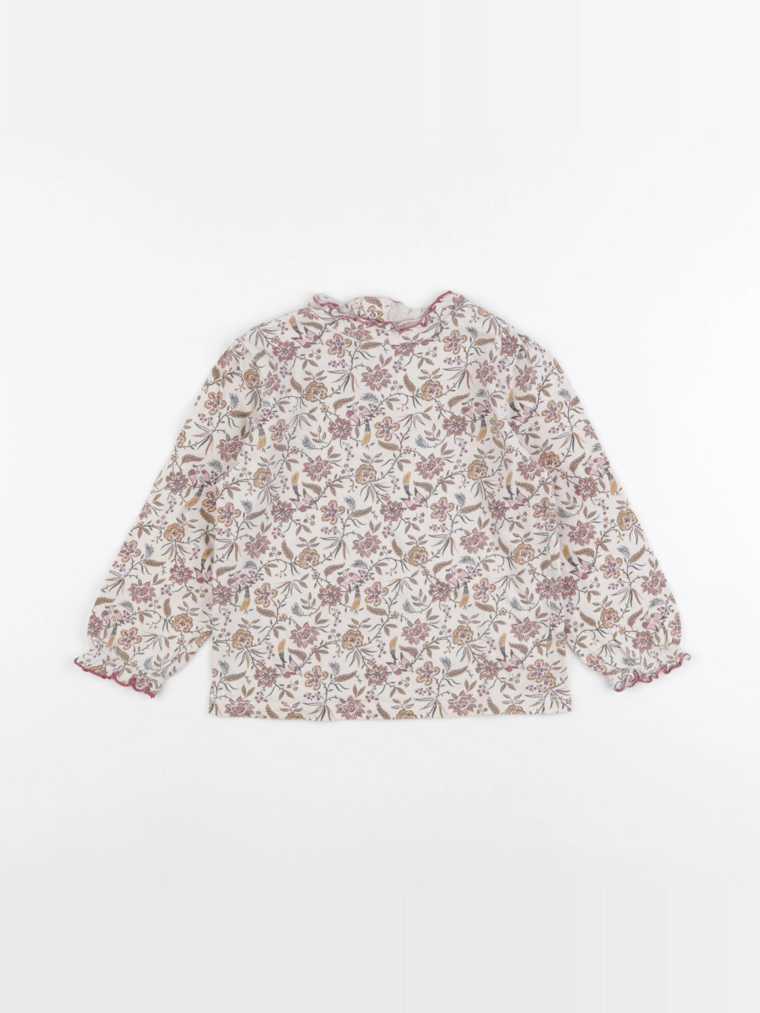 Vertbaudet - tee-shirt beige - 4 ans