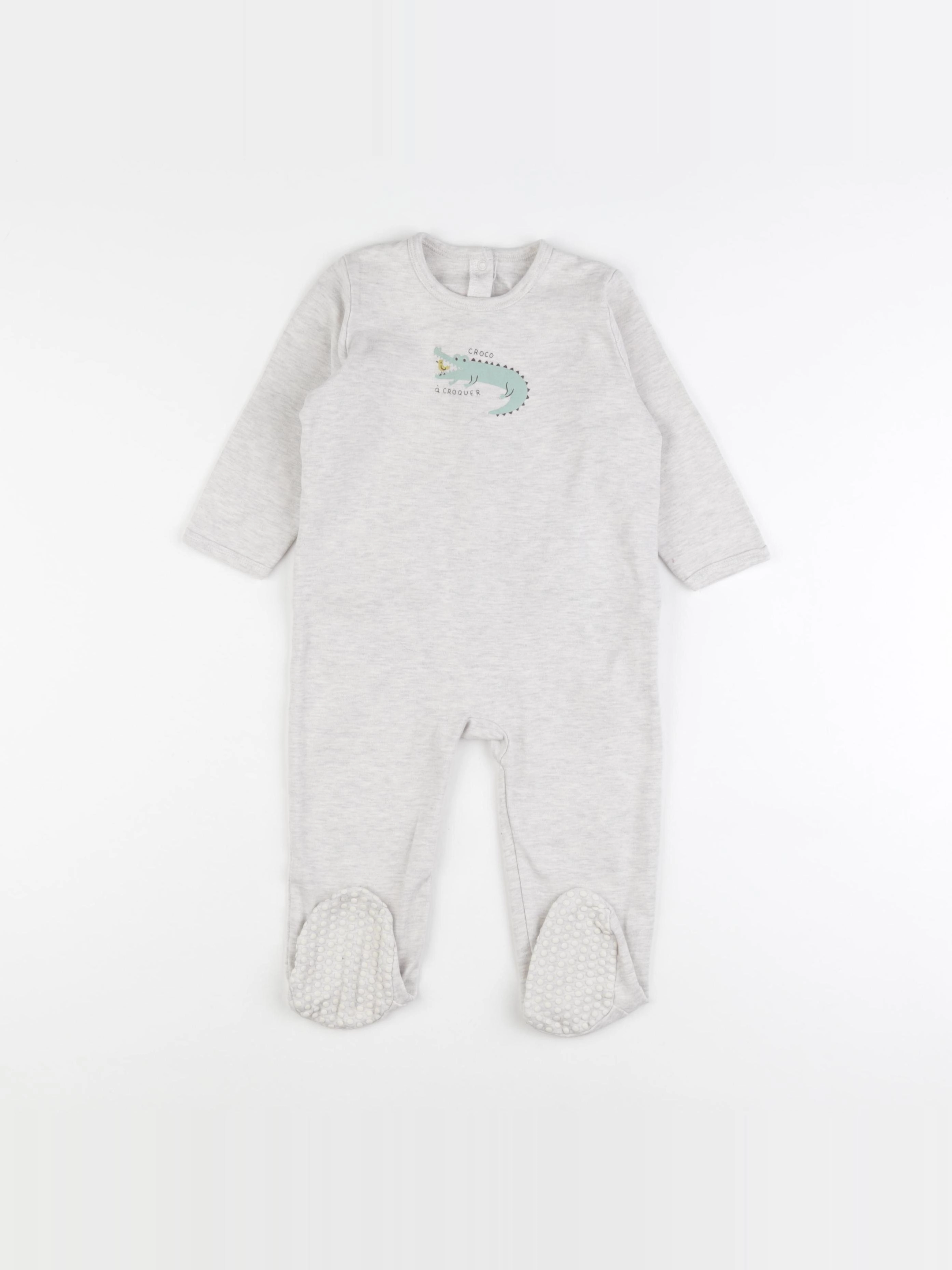 Vertbaudet - pyjama coton gris - 2 ans