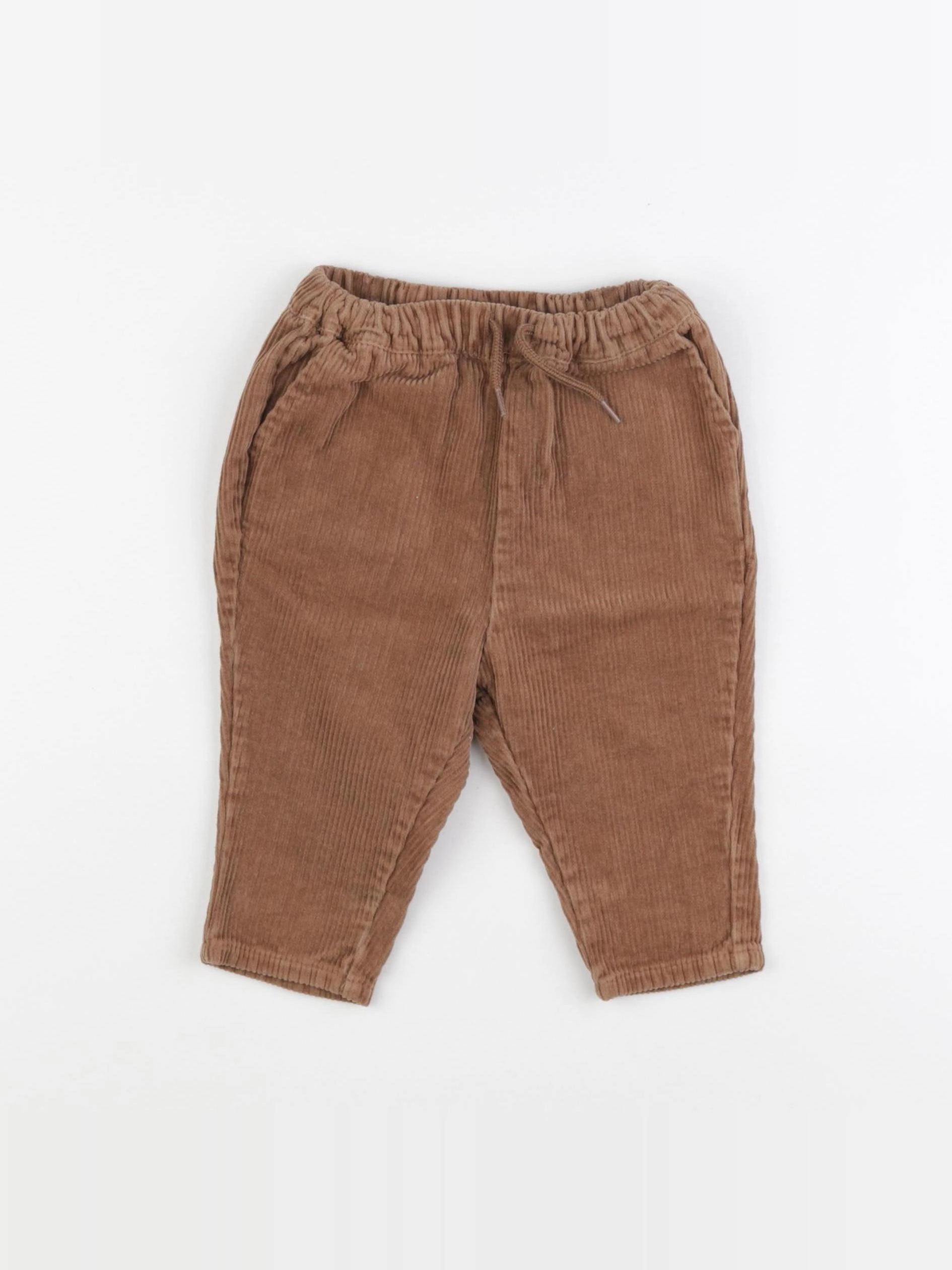 Vertbaudet - pantalon marron - 9 mois