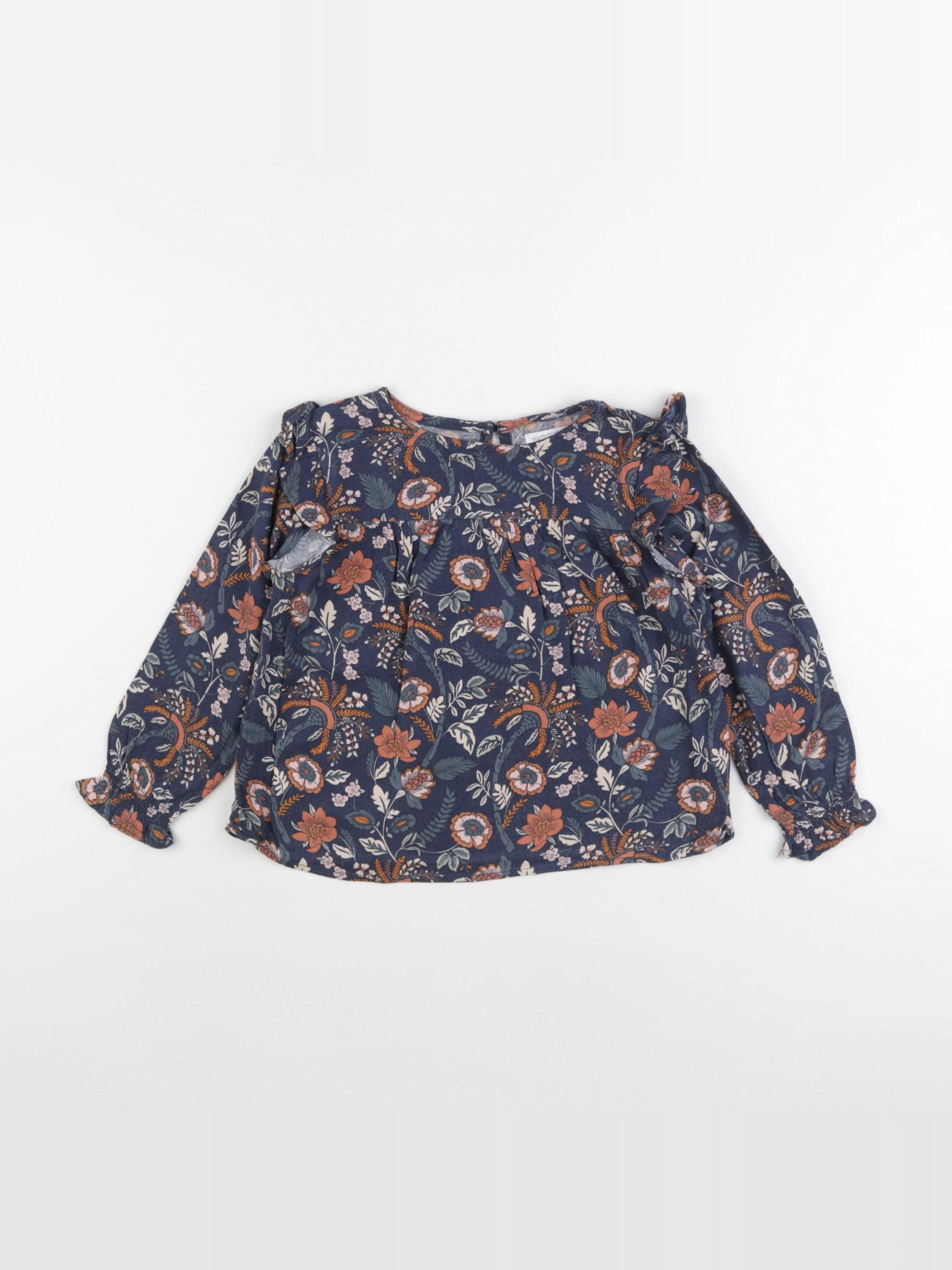 Vertbaudet - blouse bleu - 4 ans