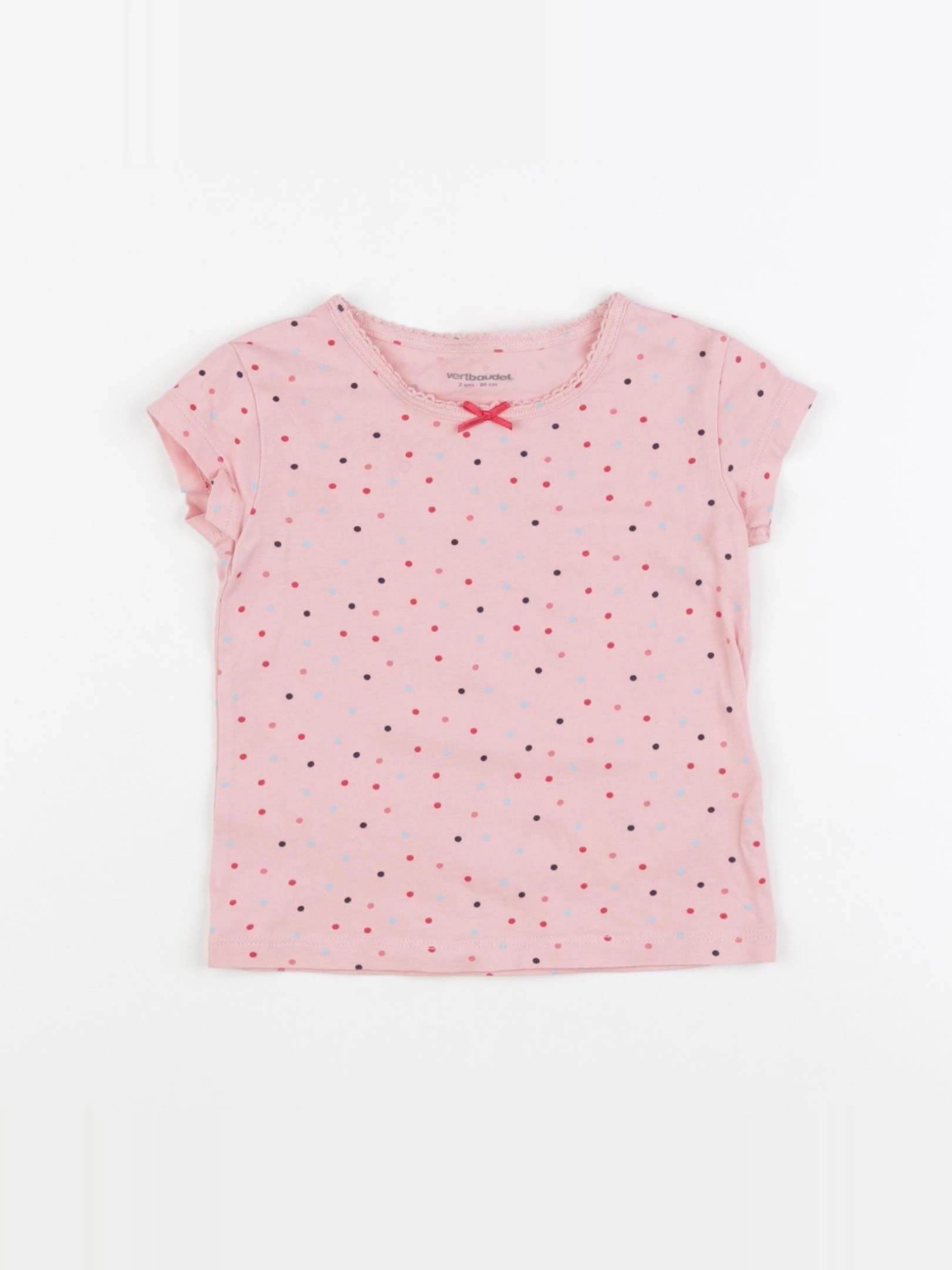 Vertbaudet - maillot de corps rose - 2 ans
