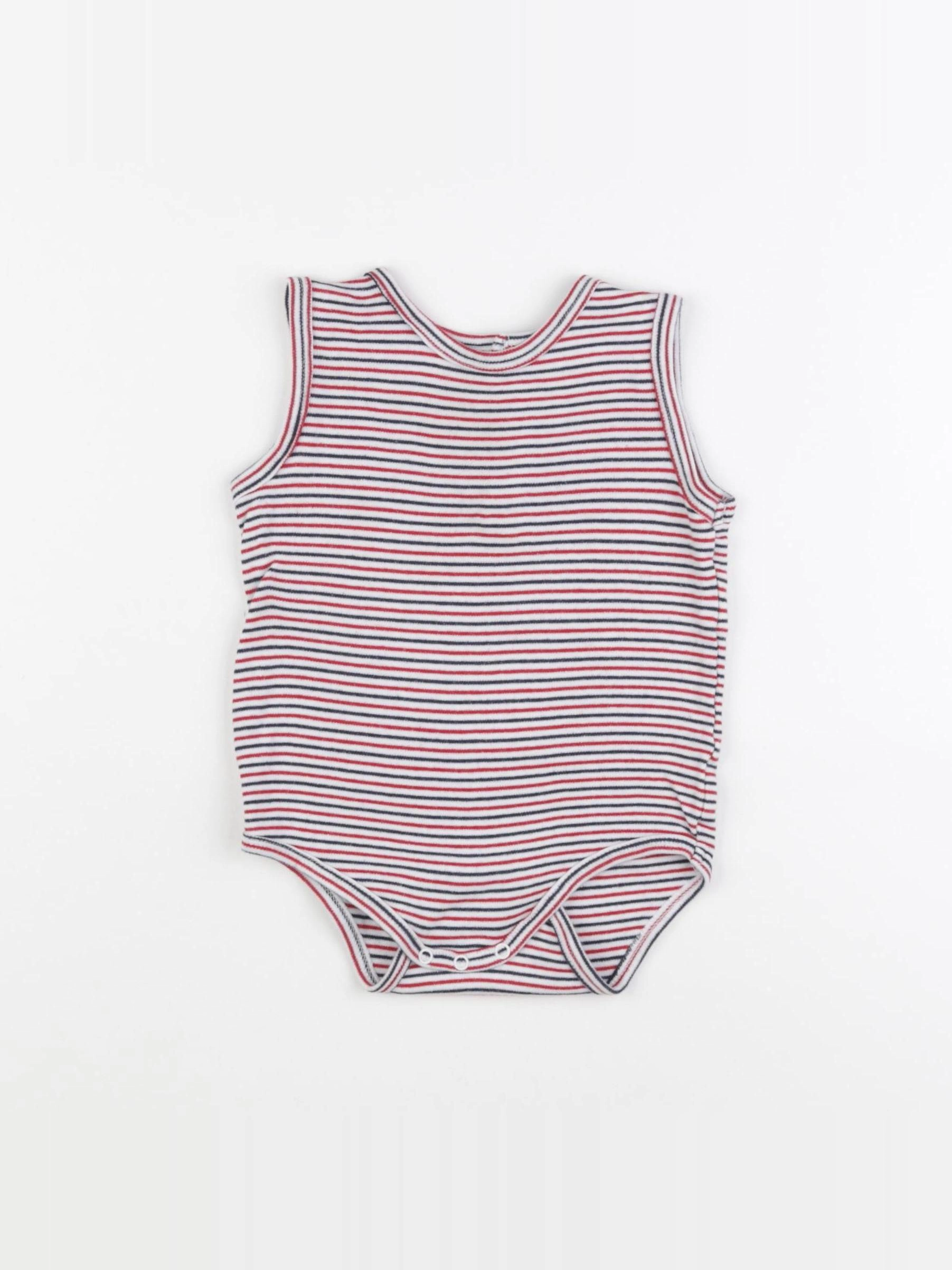 Vertbaudet - body rouge - 24 mois