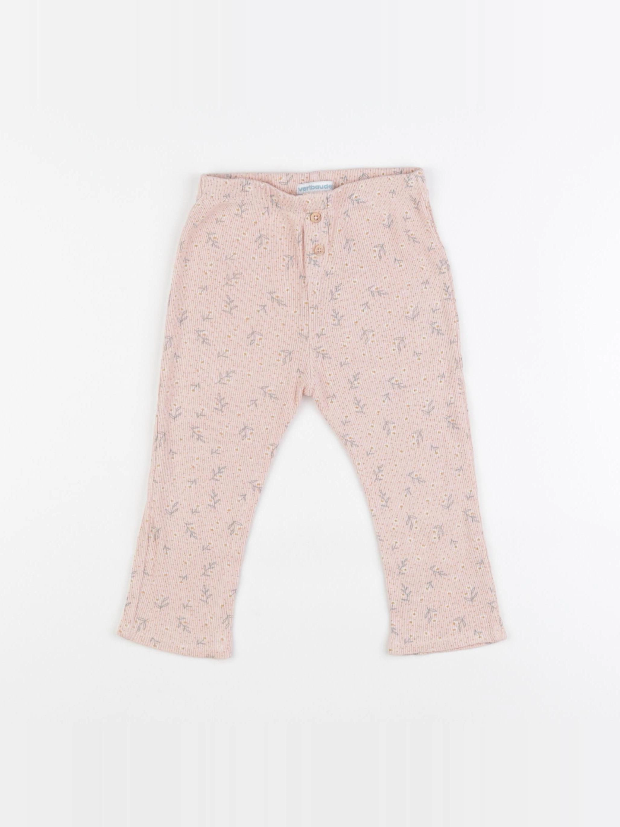 Vertbaudet - legging rose - 24 mois