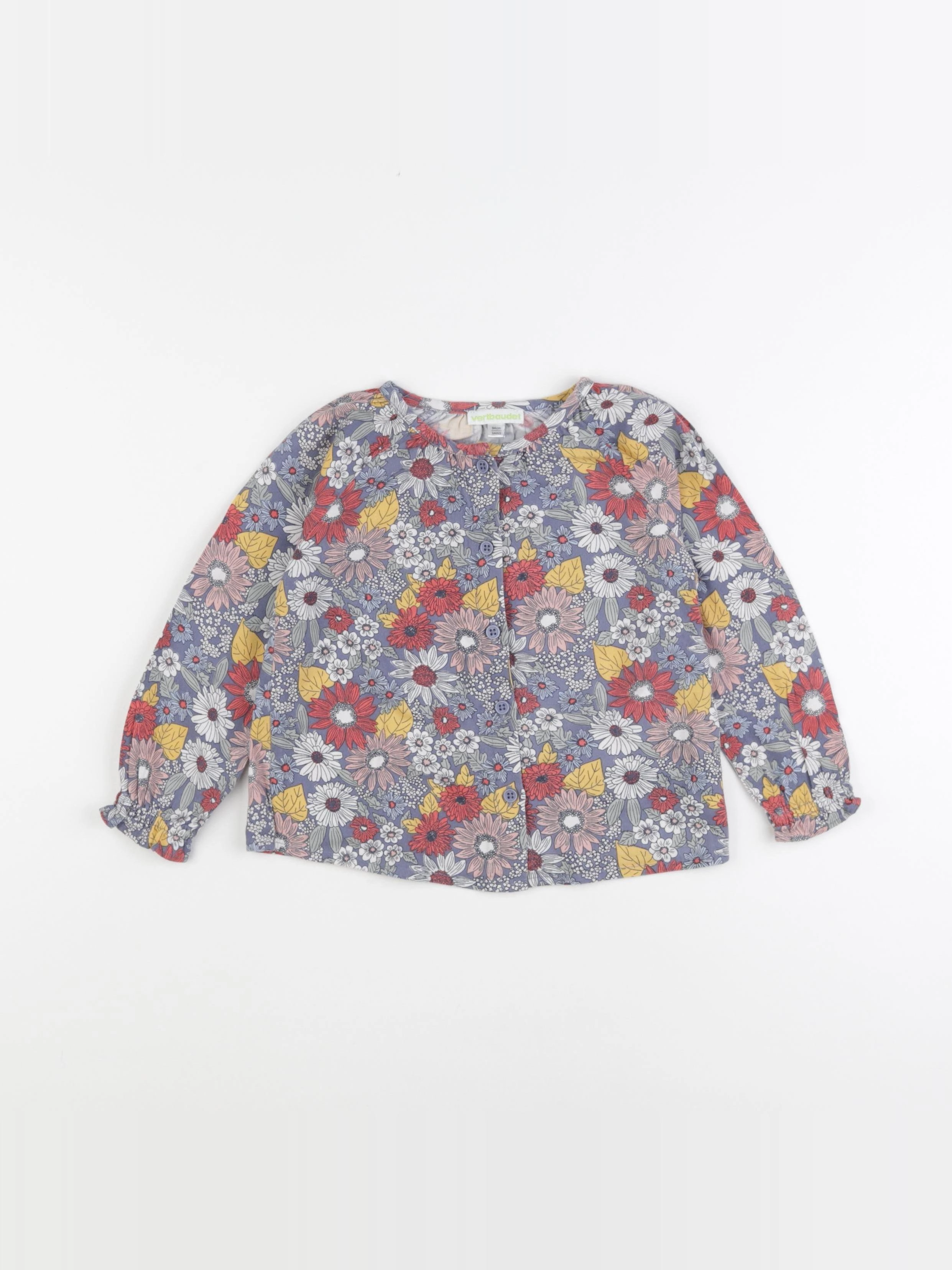 Vertbaudet - blouse bleu - 3 ans