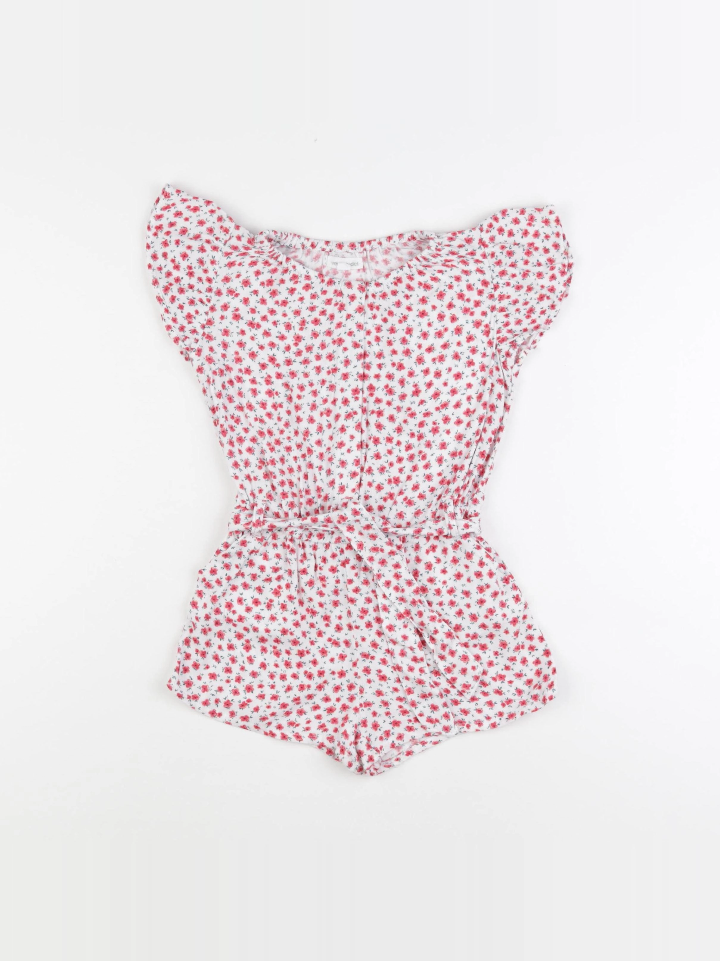 Vertbaudet - combinaison blanc, rose - 4 ans