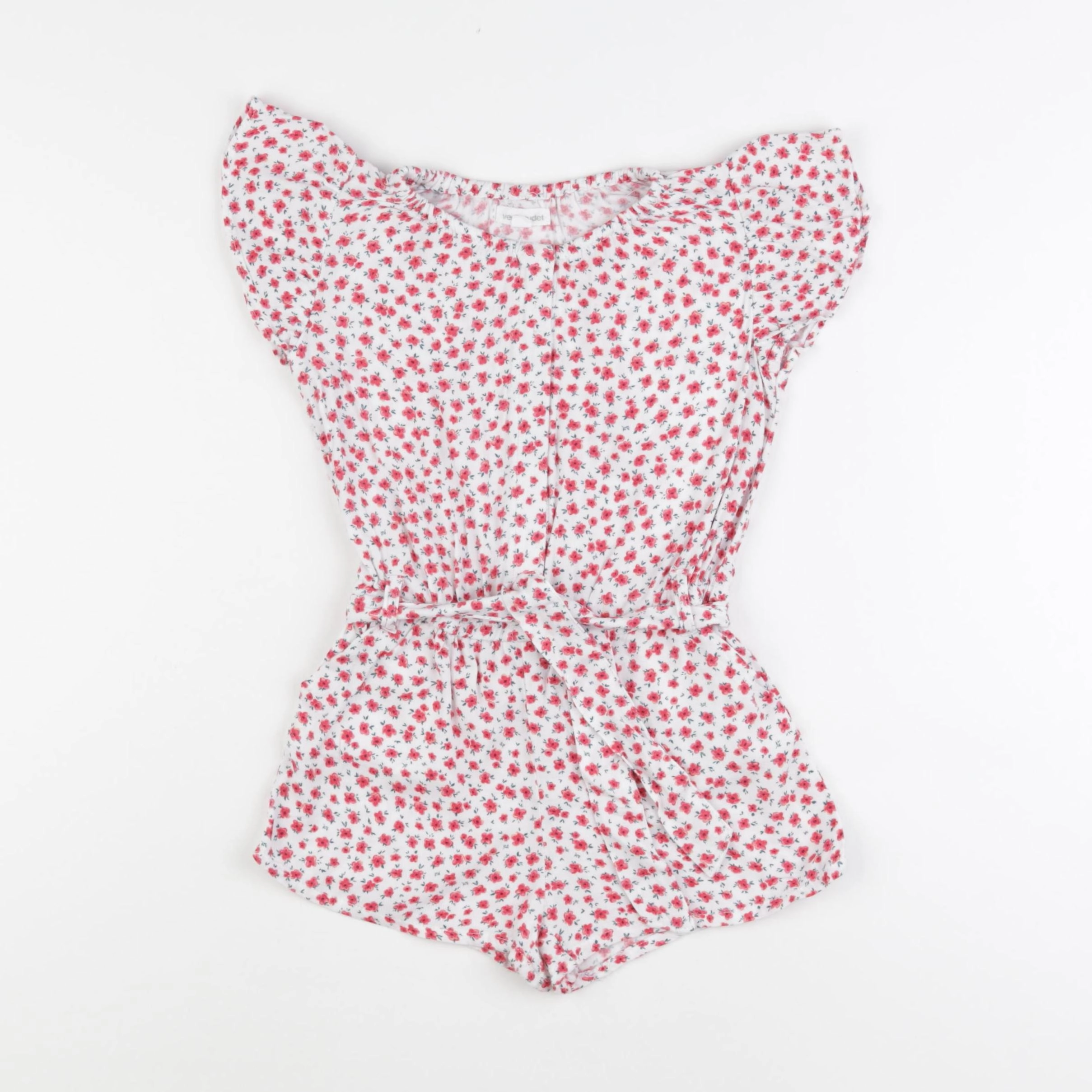 Vertbaudet - combinaison blanc, rose - 4 ans