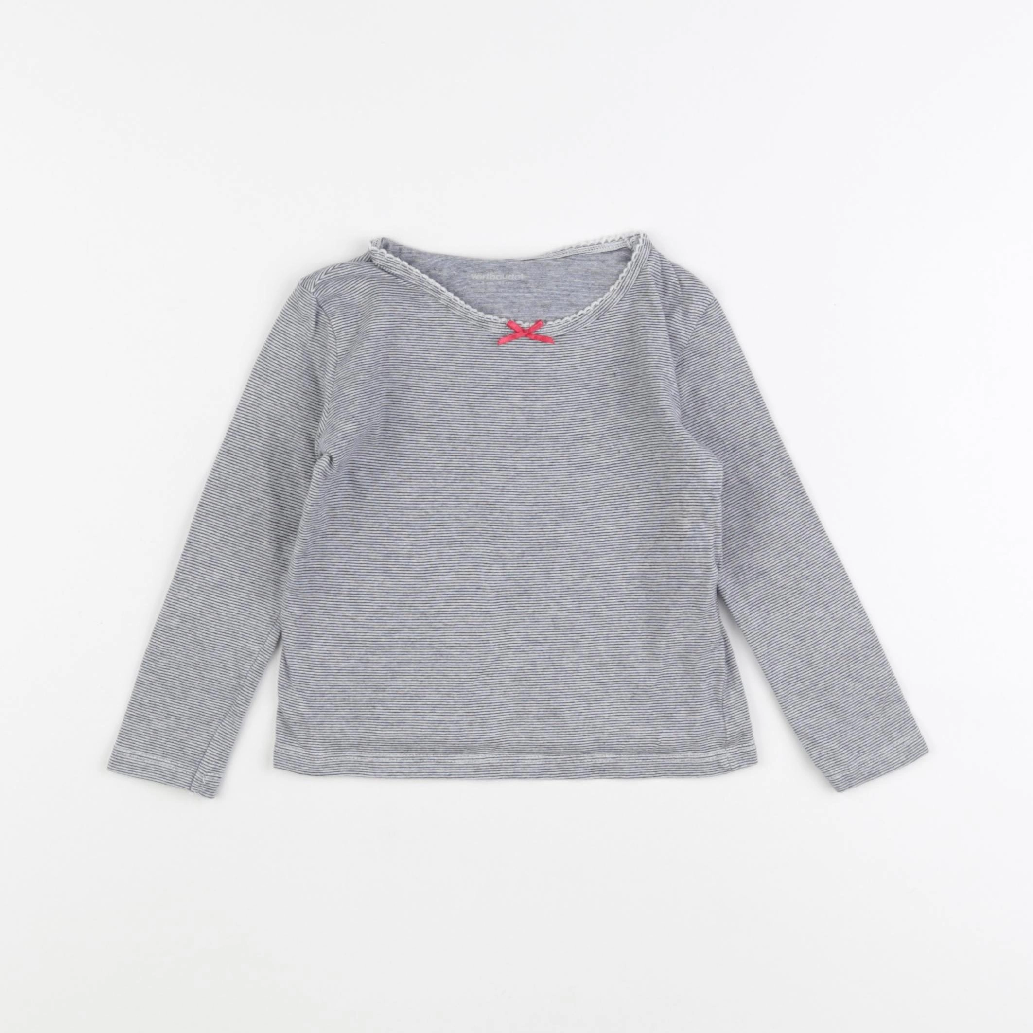 Vertbaudet - maillot de corps bleu - 3 ans