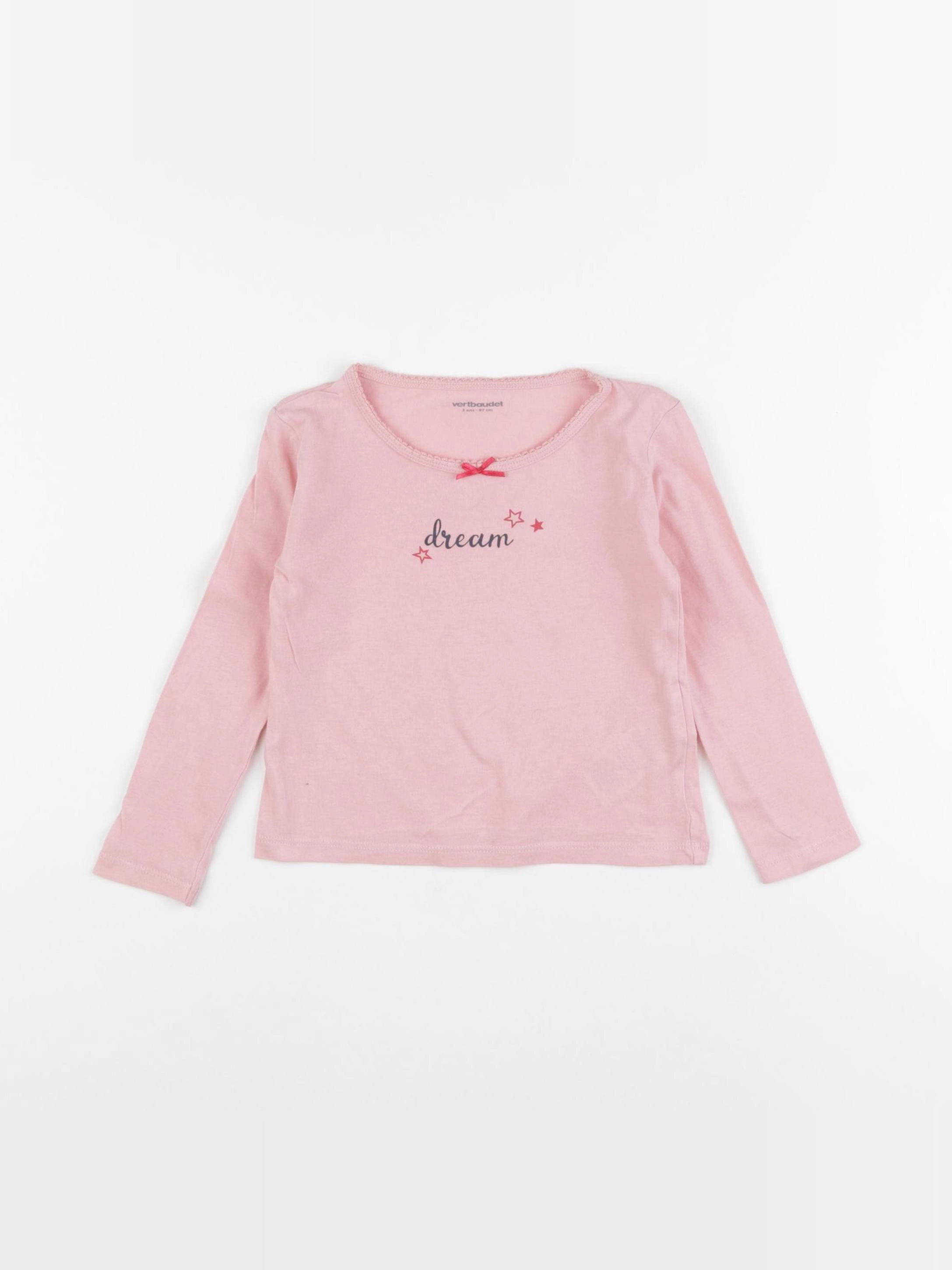 Vertbaudet - maillot de corps rose - 3 ans