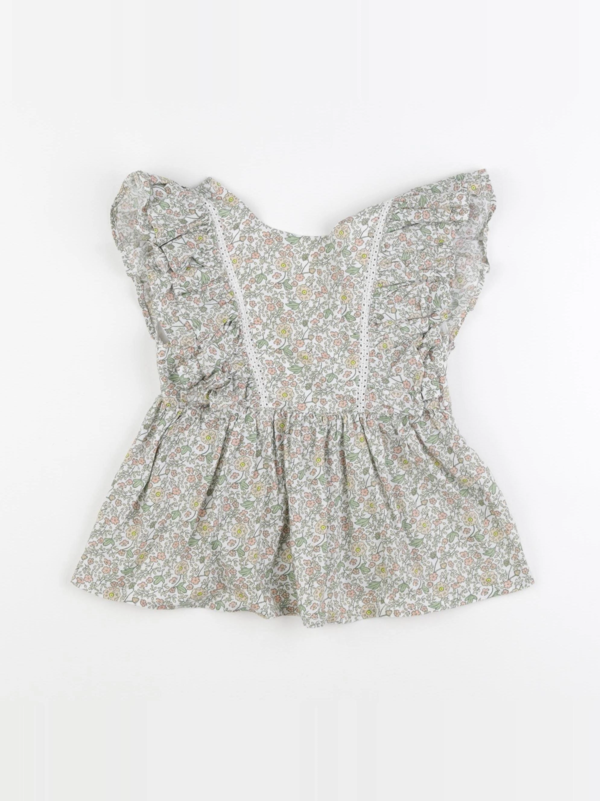 Vertbaudet - blouse vert - 5 ans