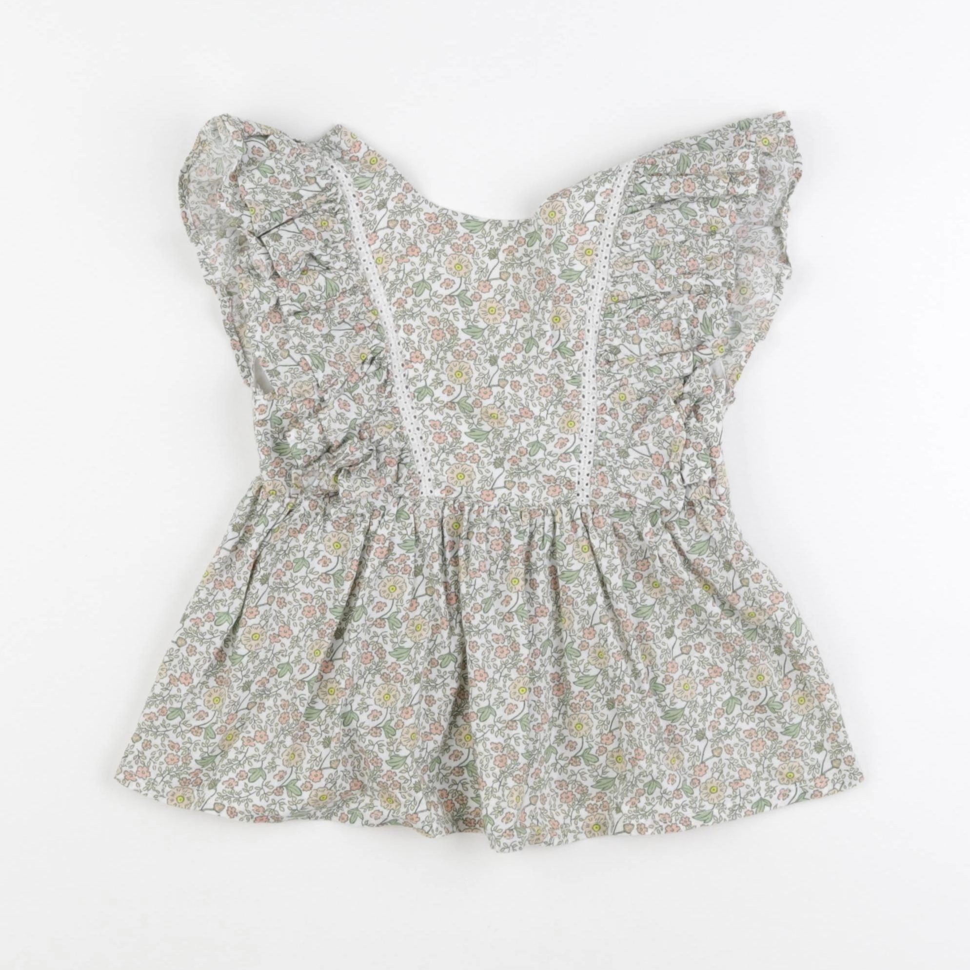 Vertbaudet - blouse vert - 5 ans