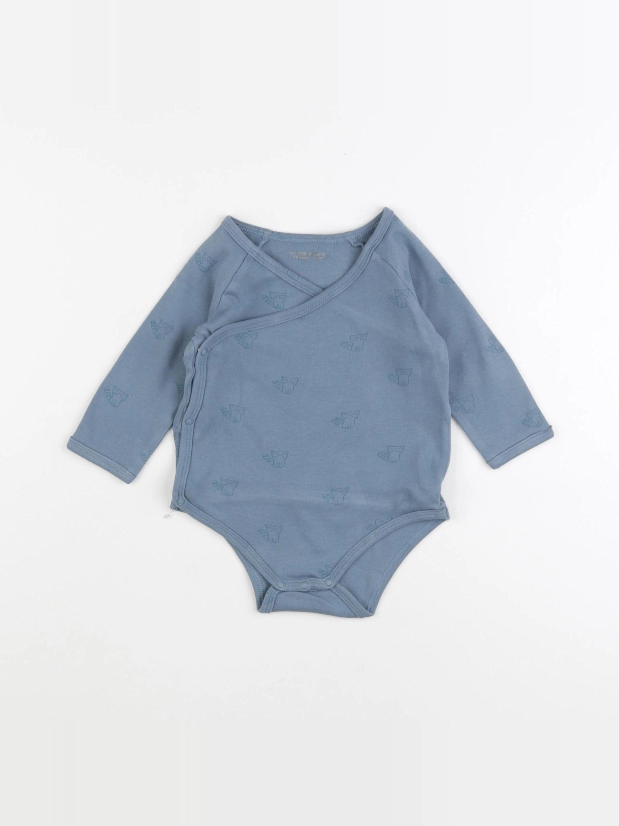 Vertbaudet - body gris - 12 mois