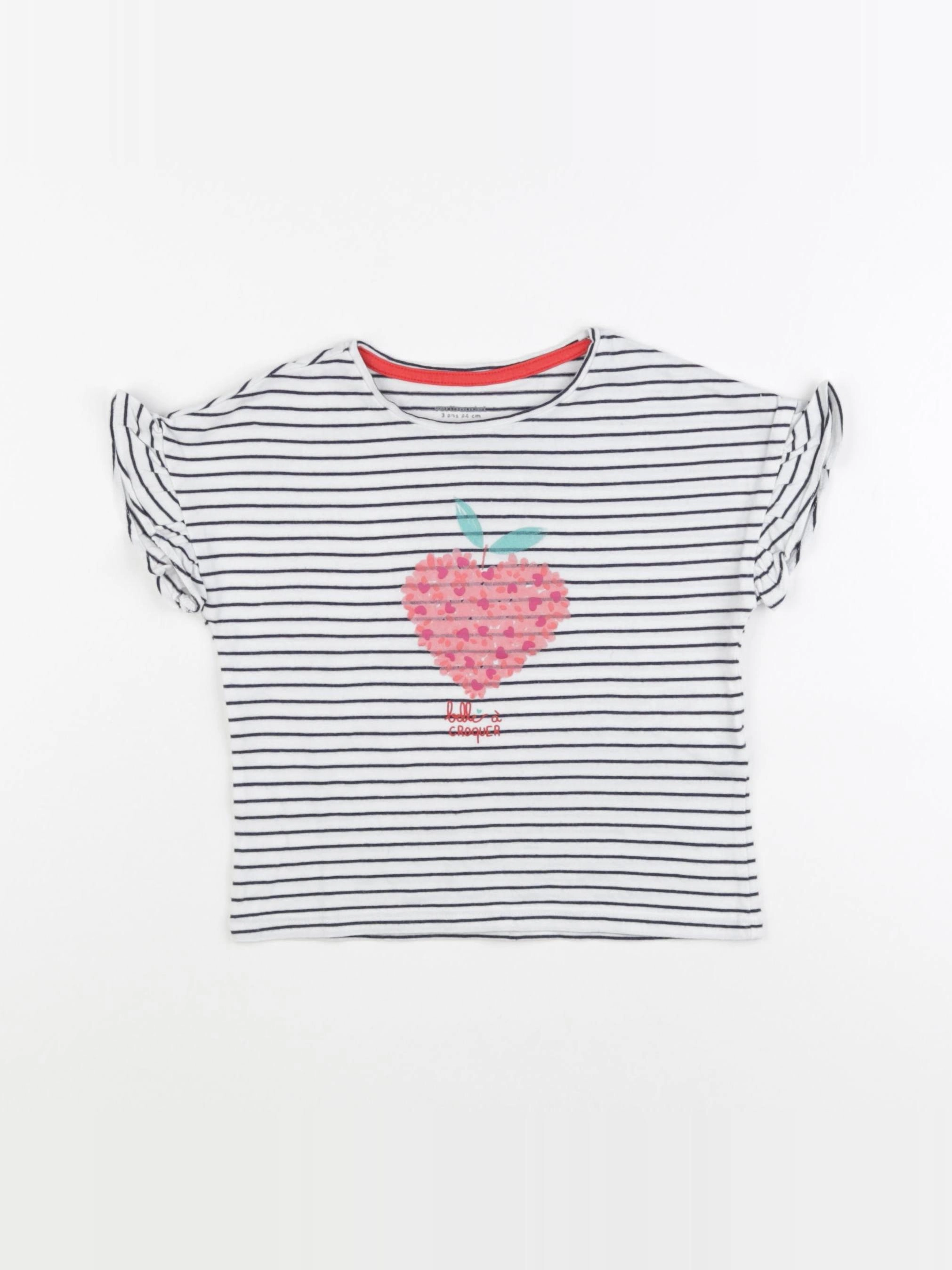Vertbaudet - tee-shirt bleu - 3 ans