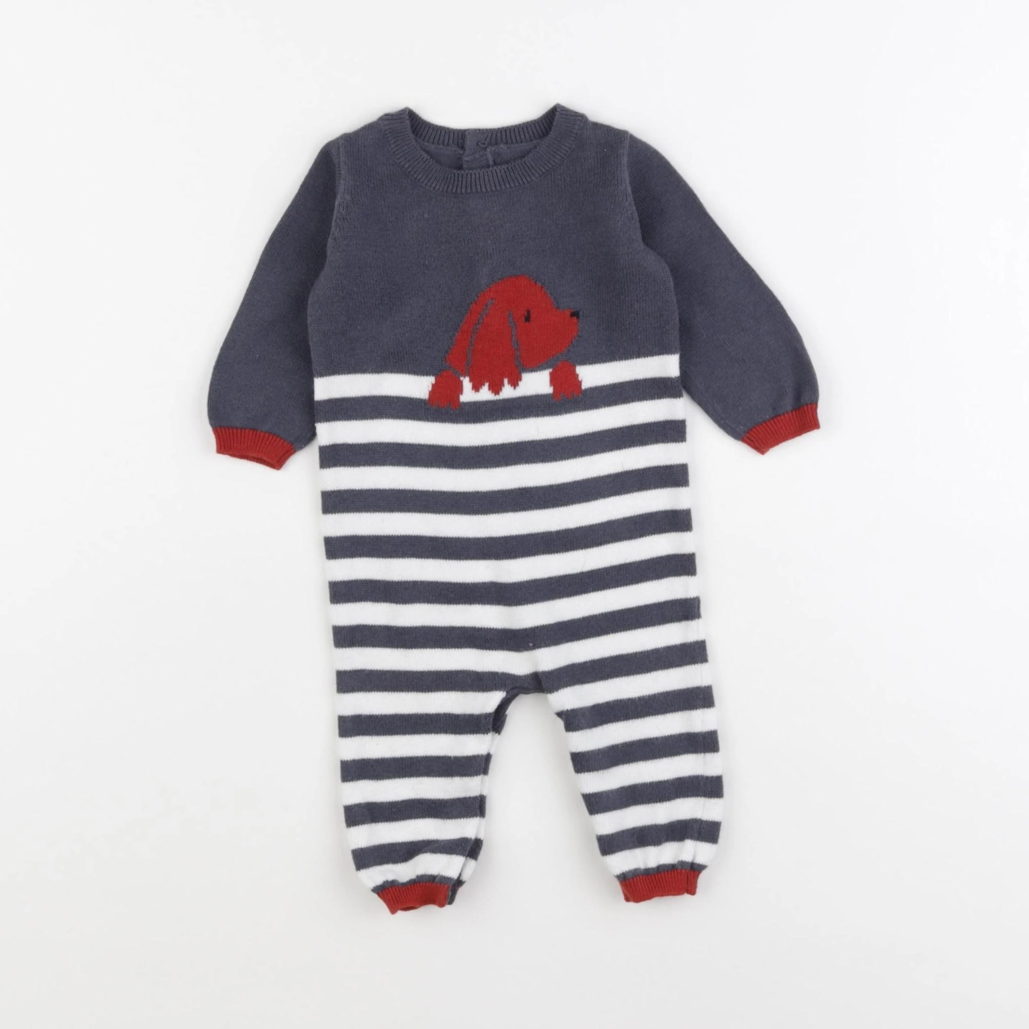 Jacadi - combinaison gris - 3 mois