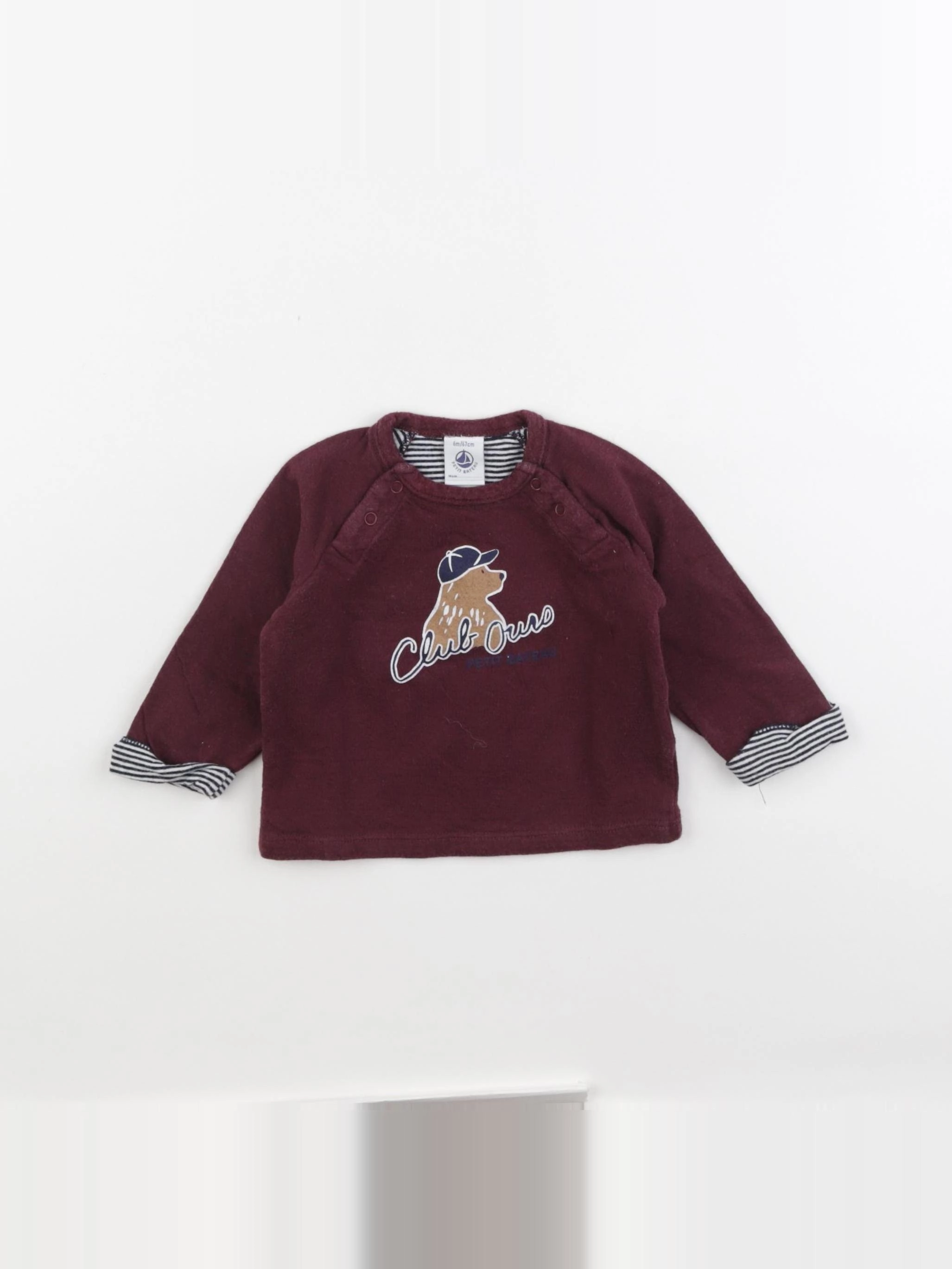 Petit Bateau - tee-shirt rouge - 6 mois
