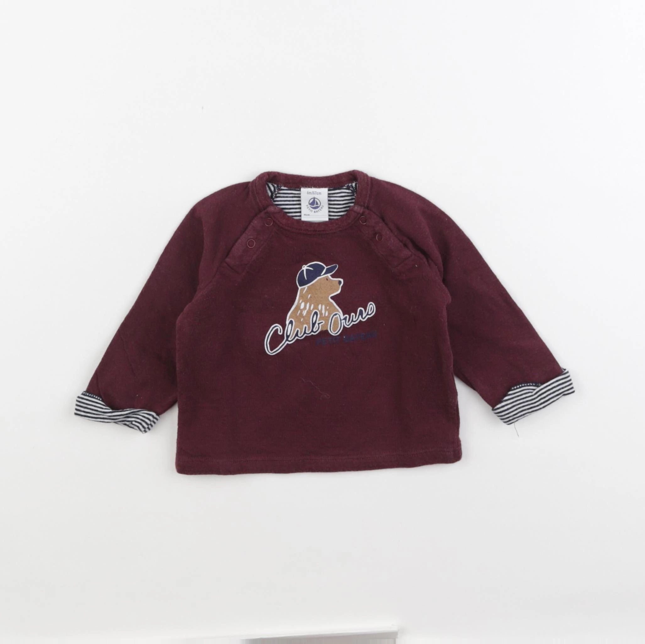 Petit Bateau - tee-shirt rouge - 6 mois