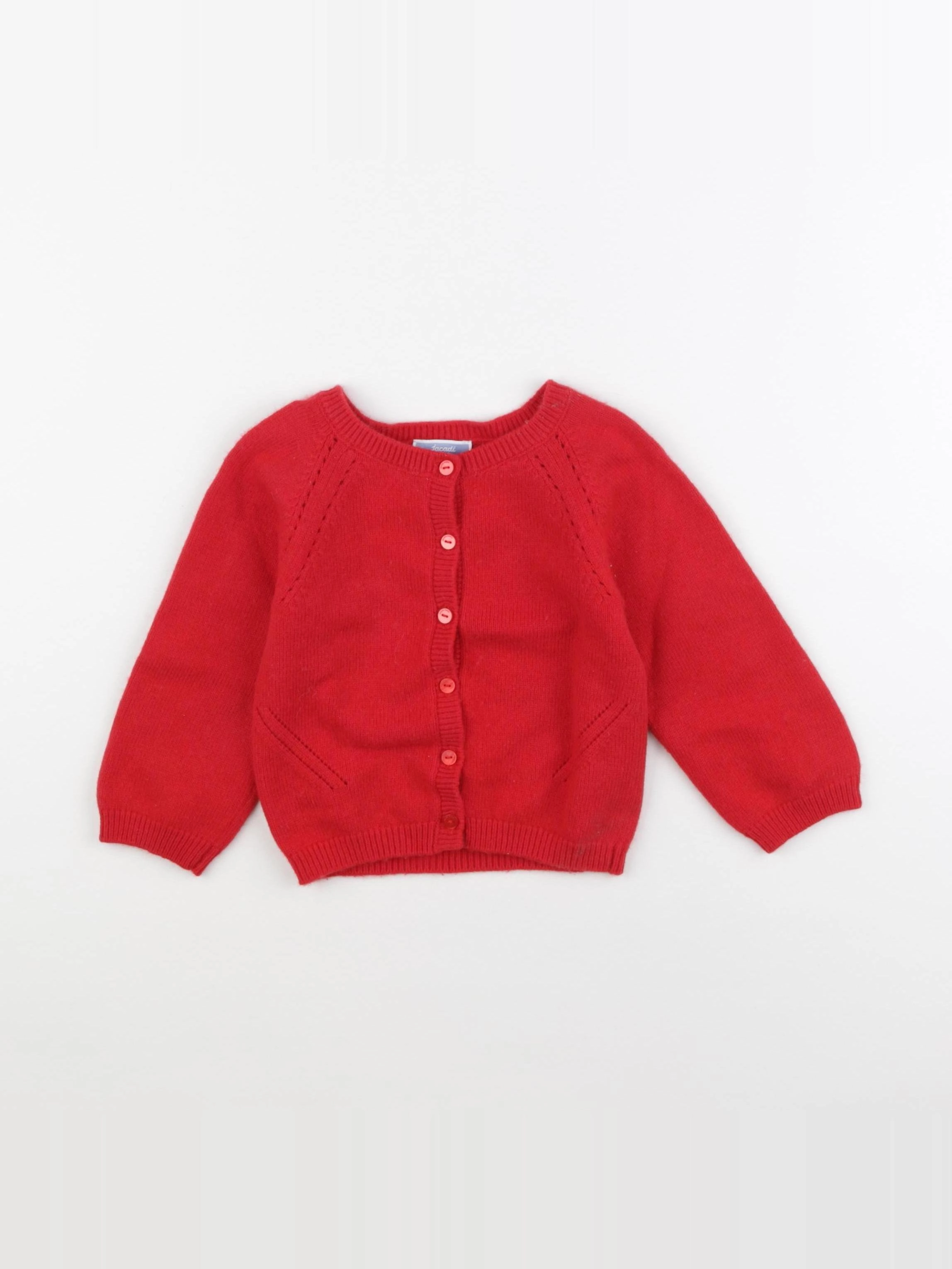 Jacadi - gilet rouge - 24 mois