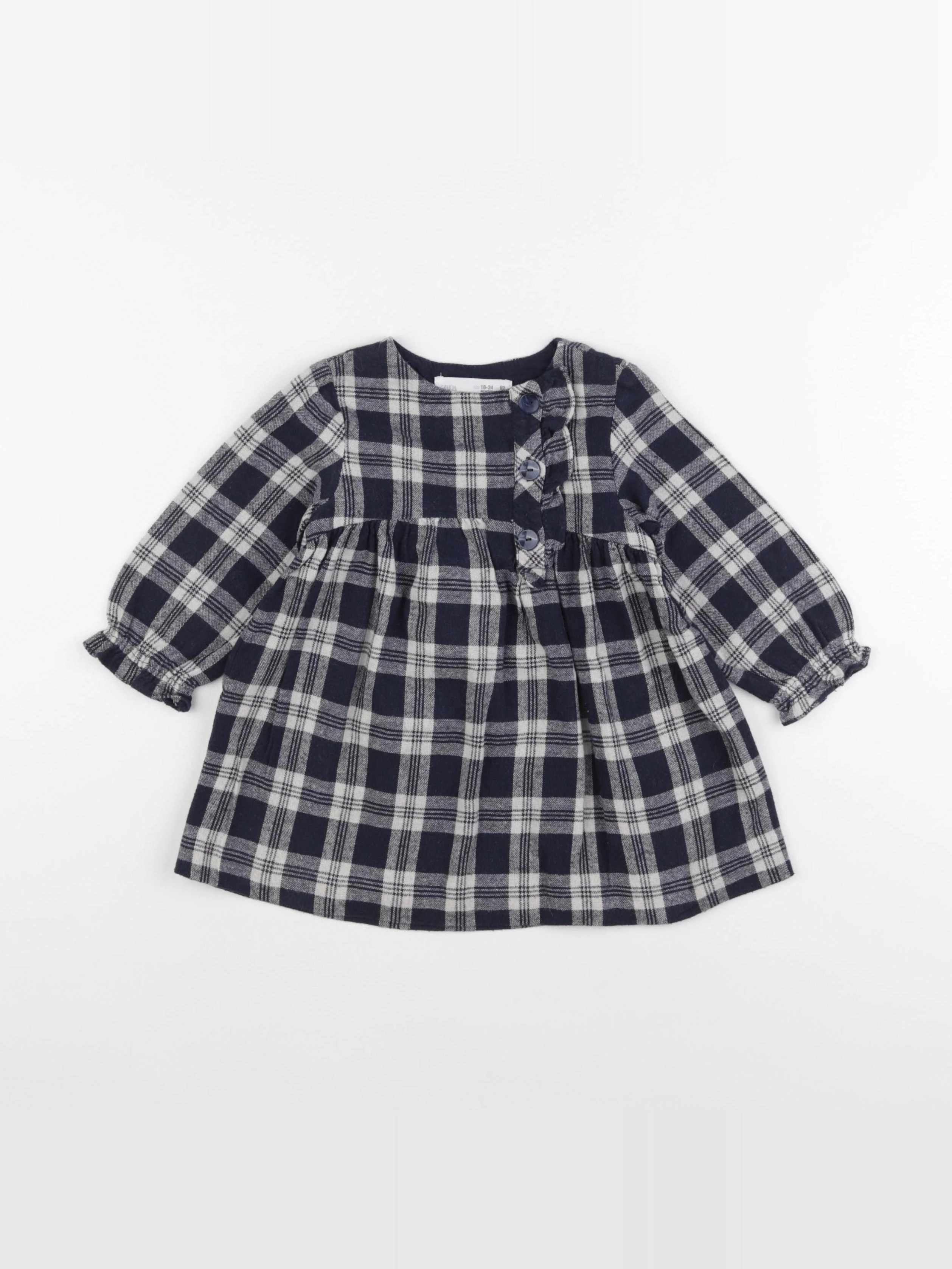 Zara - robe bleu - 18/24 mois