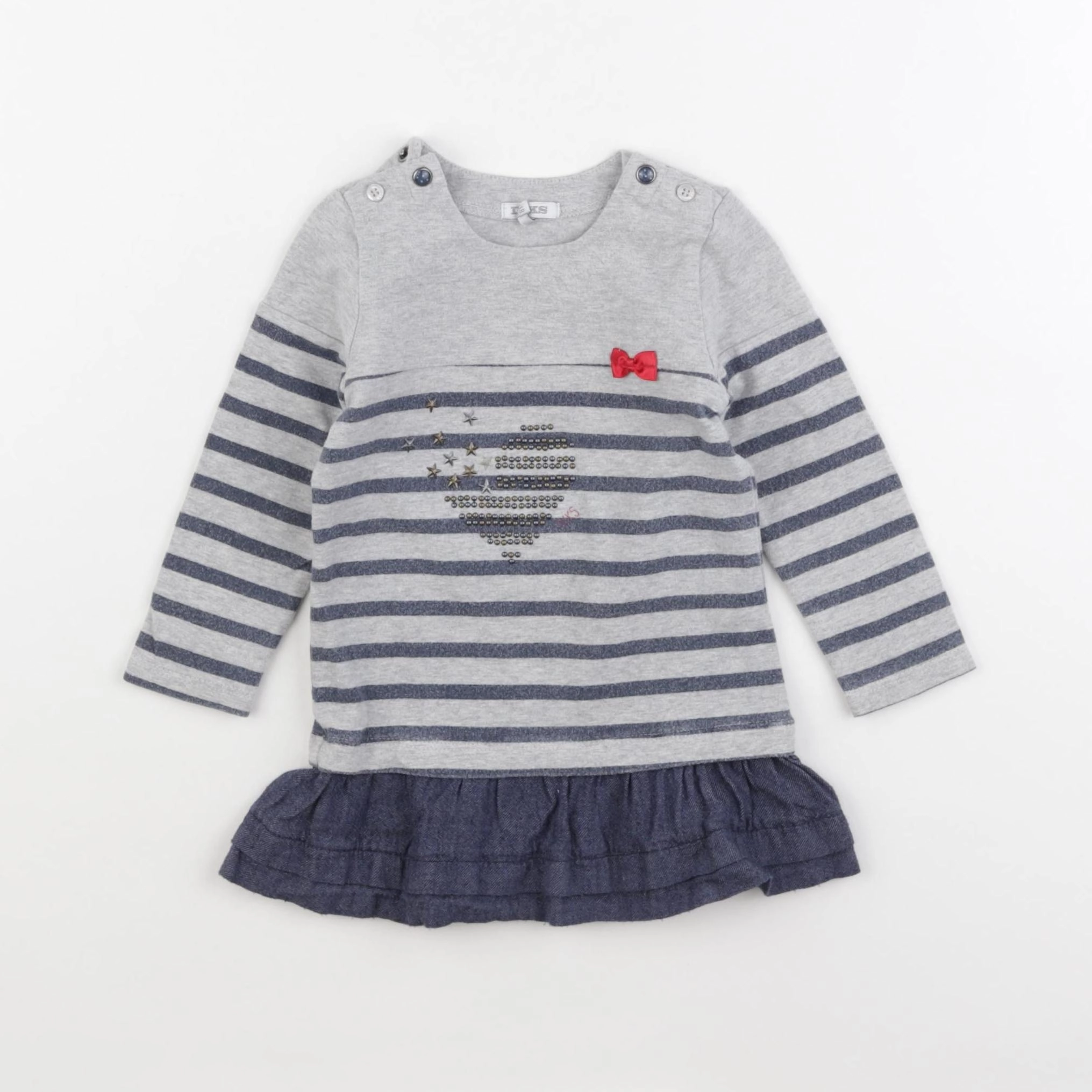 IKKS - robe gris - 18 mois