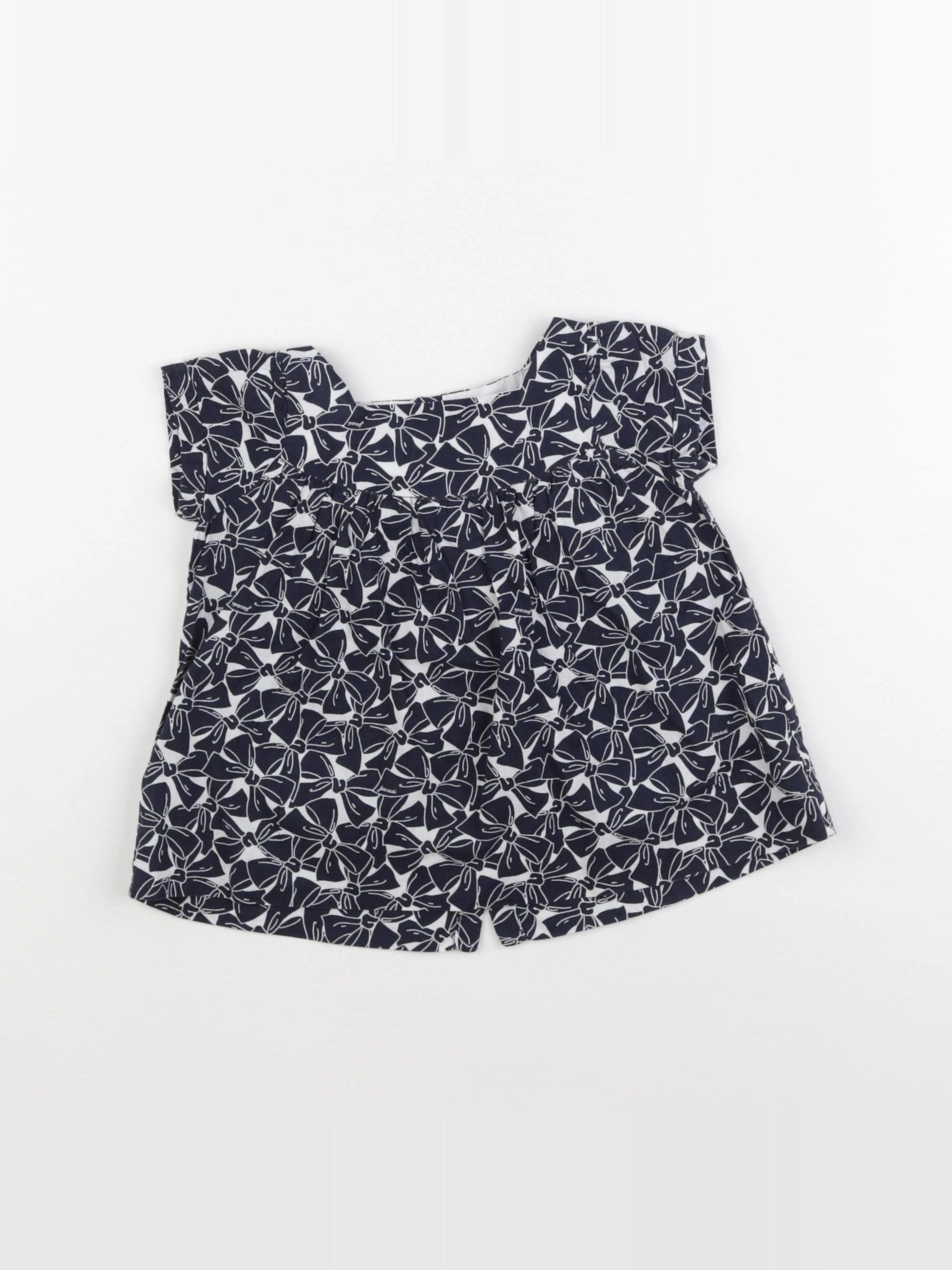 Jacadi - blouse bleu, blanc - 18 mois