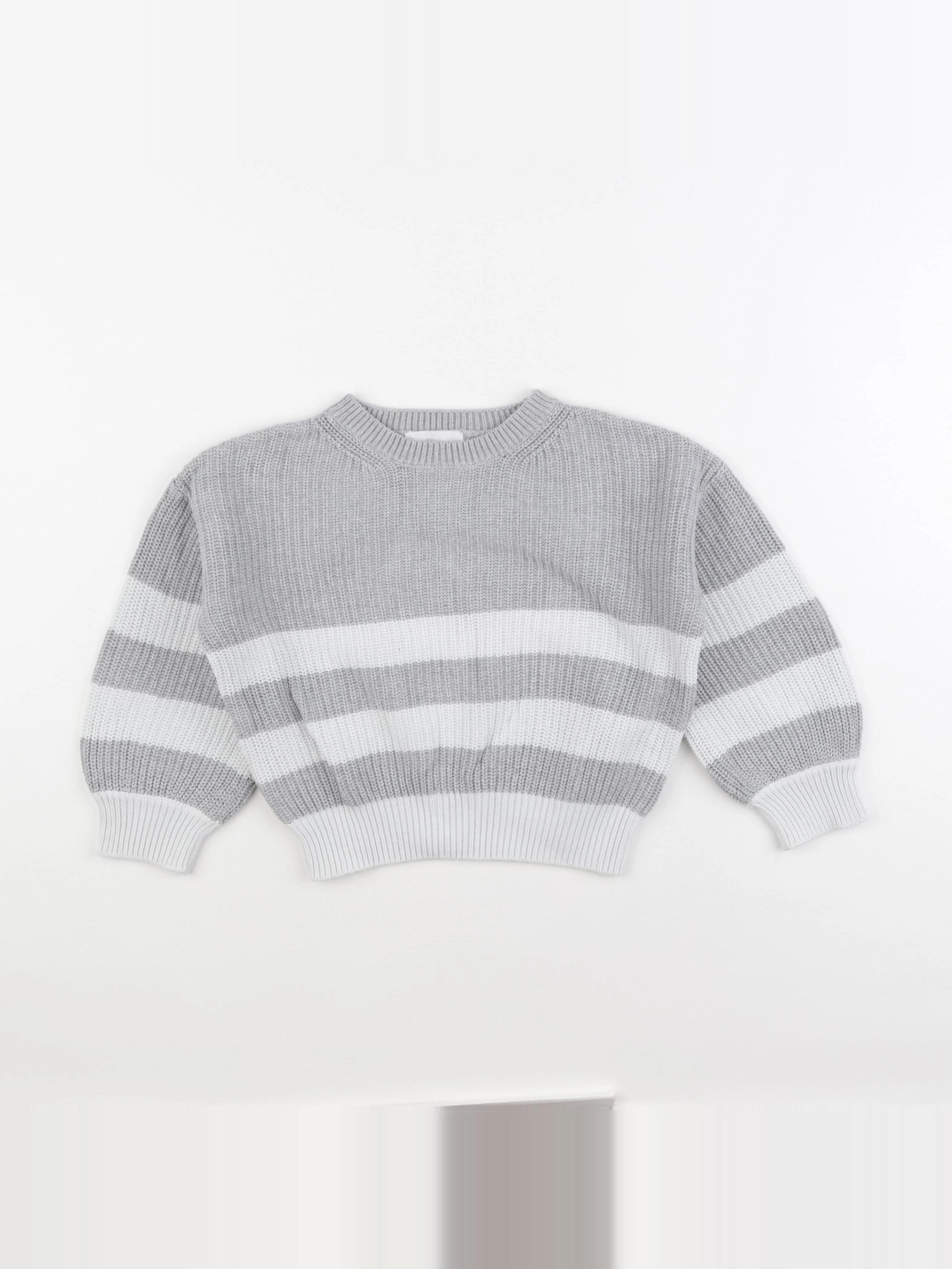 H&M - pull gris - 5/6 ans