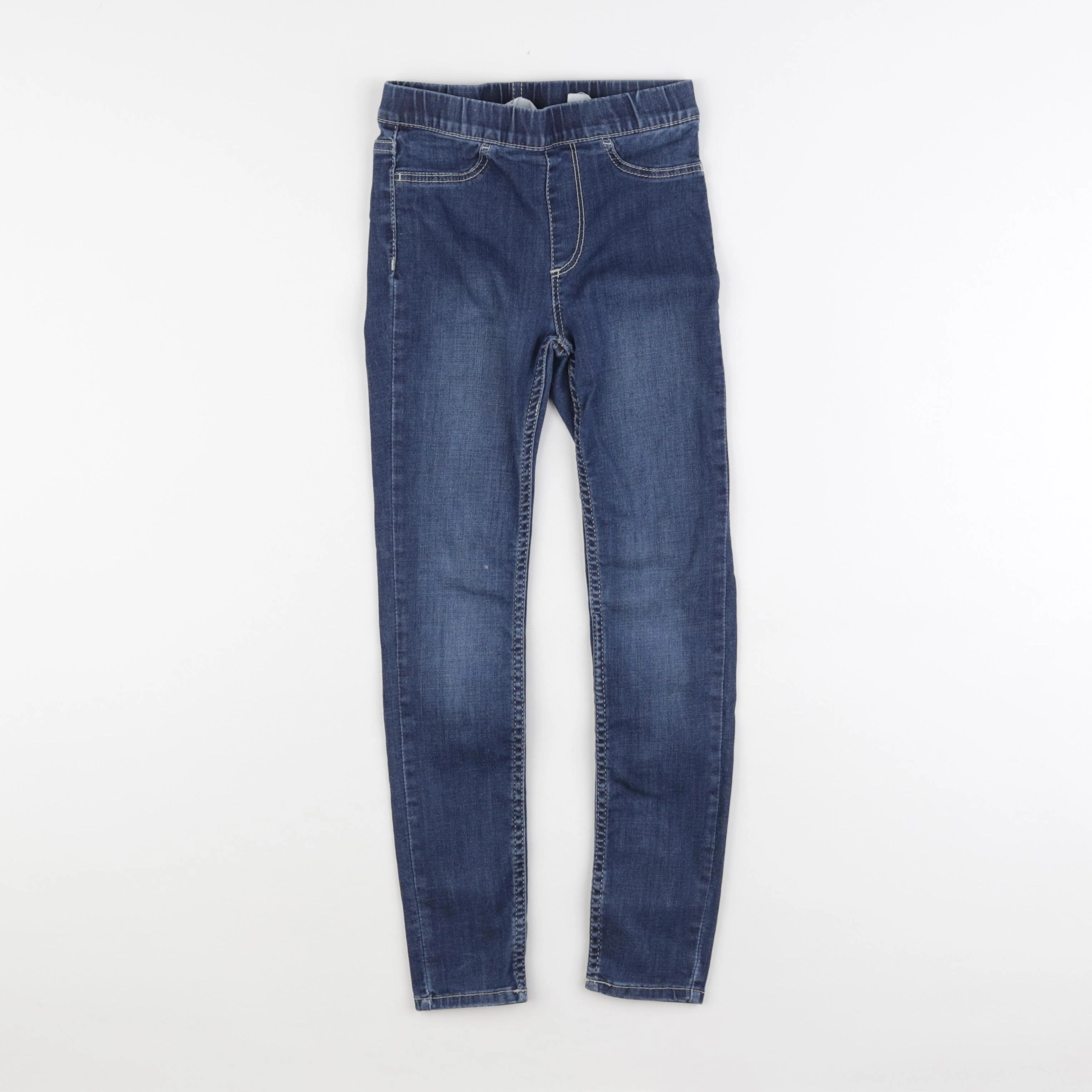 H&M - jegging bleu - 6/7 ans