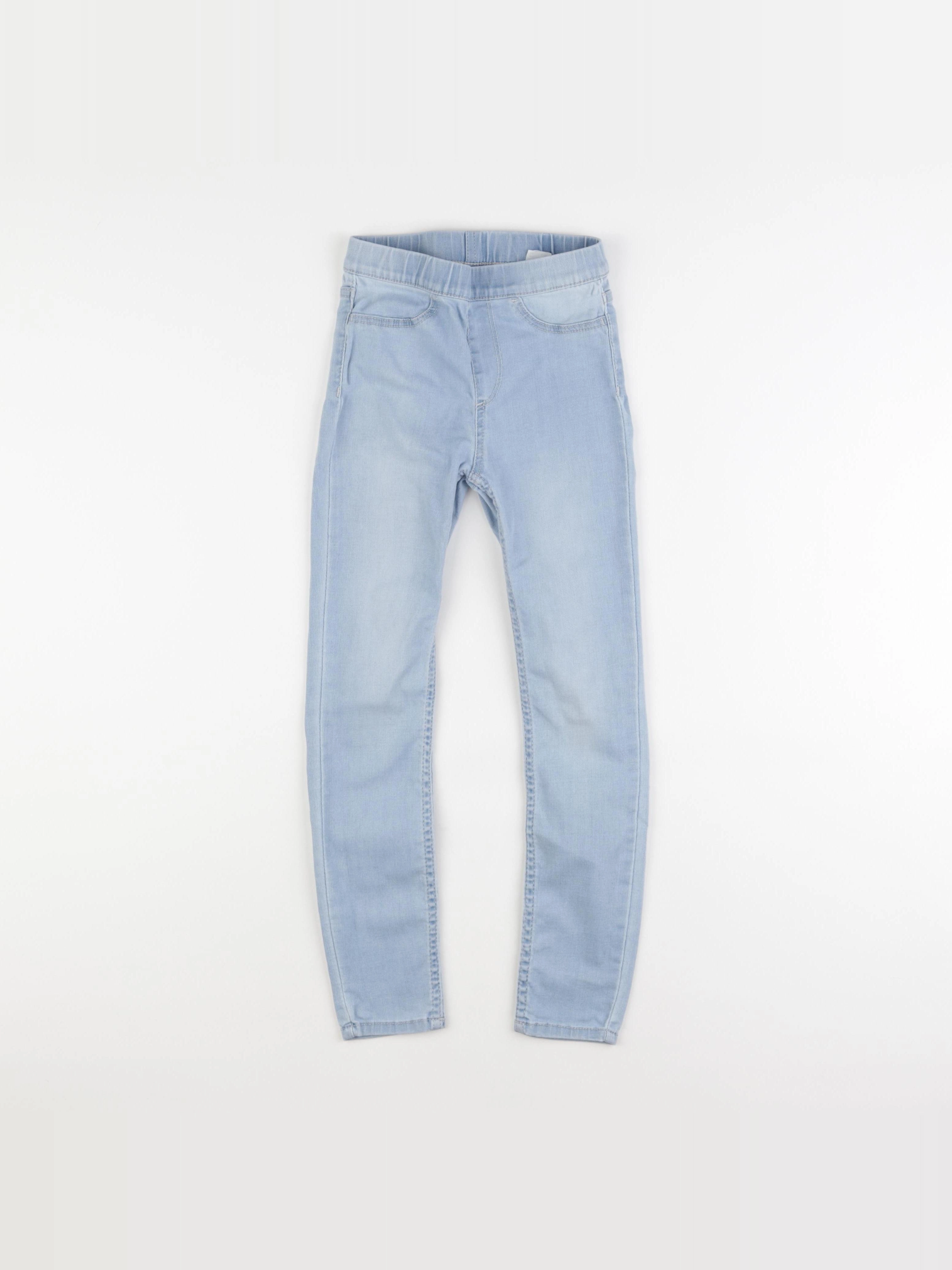 H&M - jegging bleu - 6/7 ans