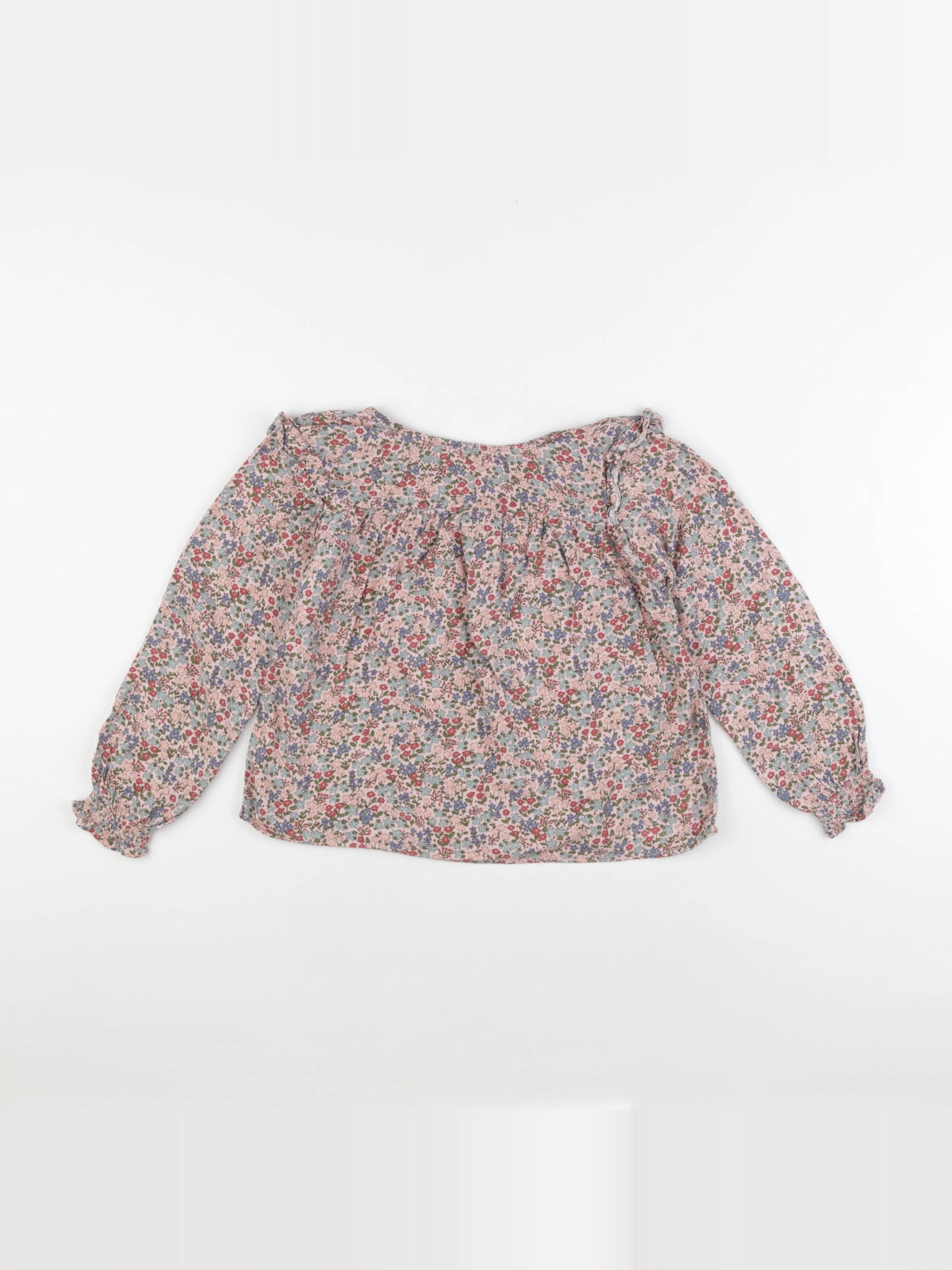 H&M - blouse rose - 4/6 ans